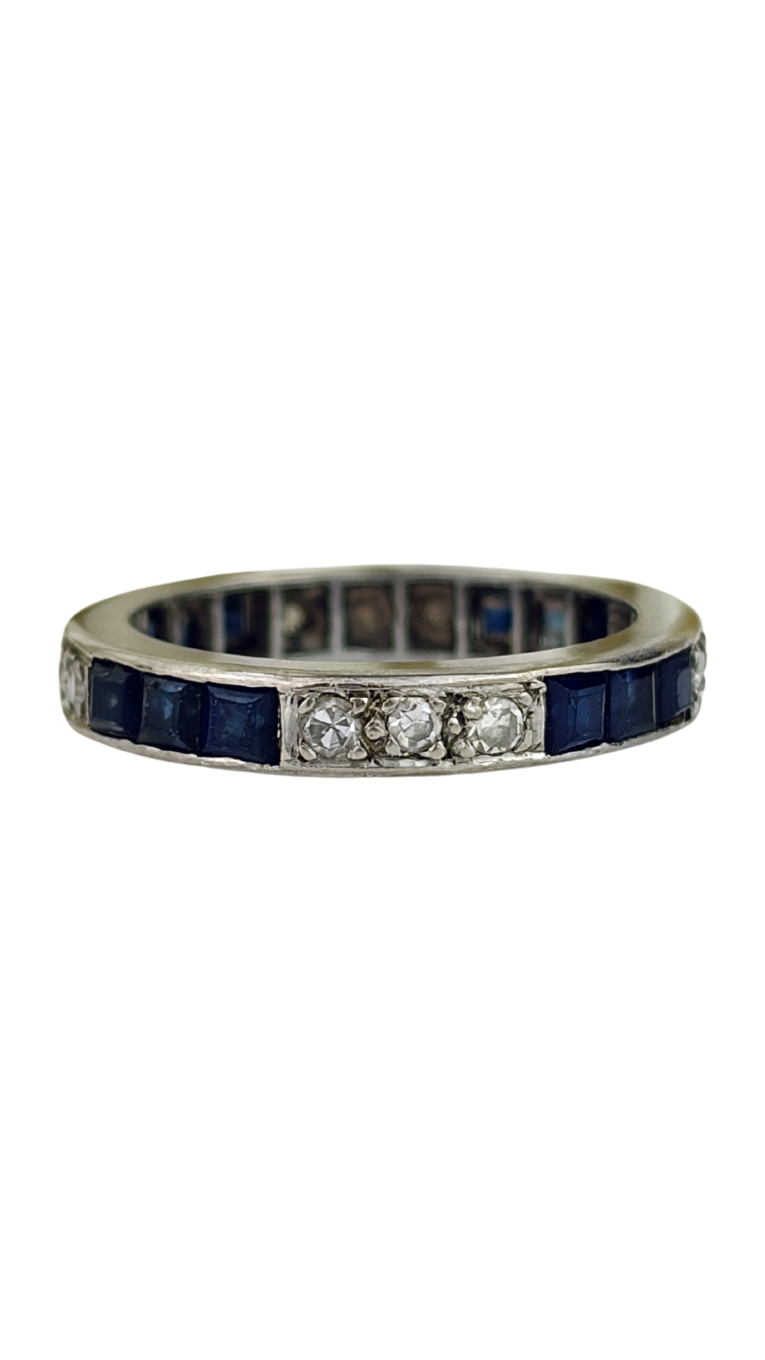 79 Art Deco Sapphire Diamond Eternity Ring