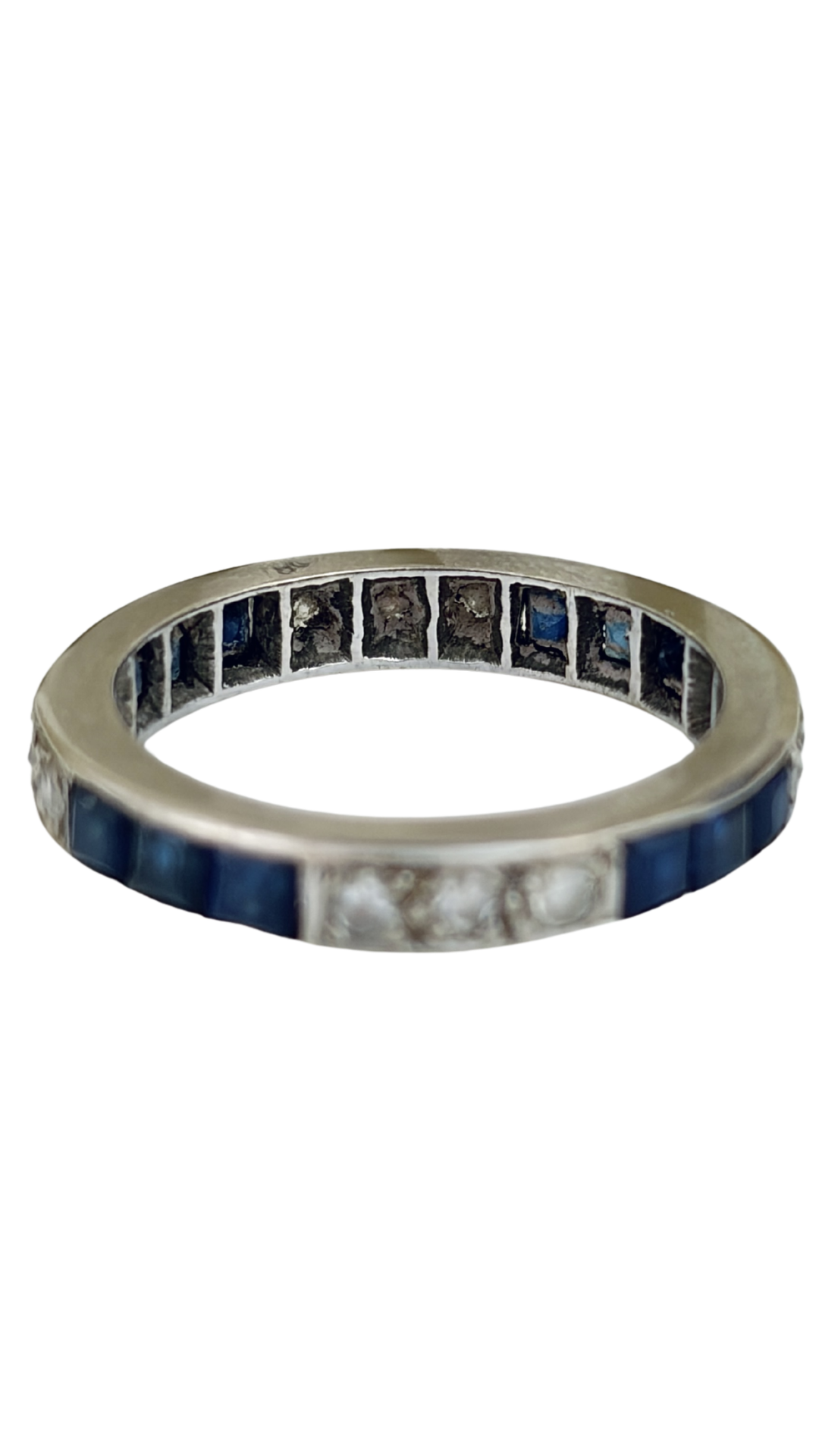 79 Art Deco Sapphire Diamond Eternity Ring