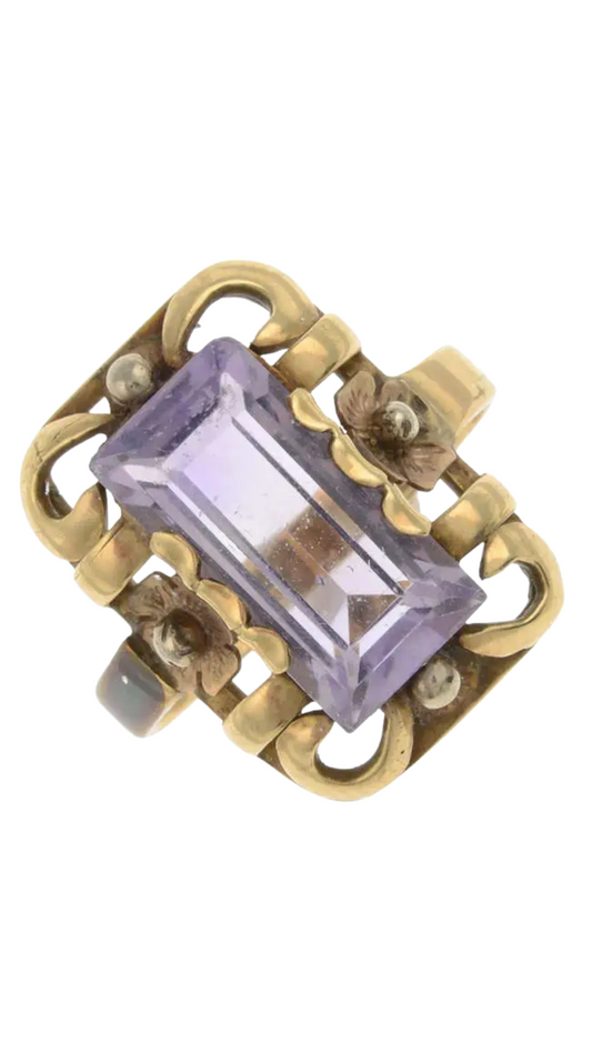 1163 Amethyst Dress Ring