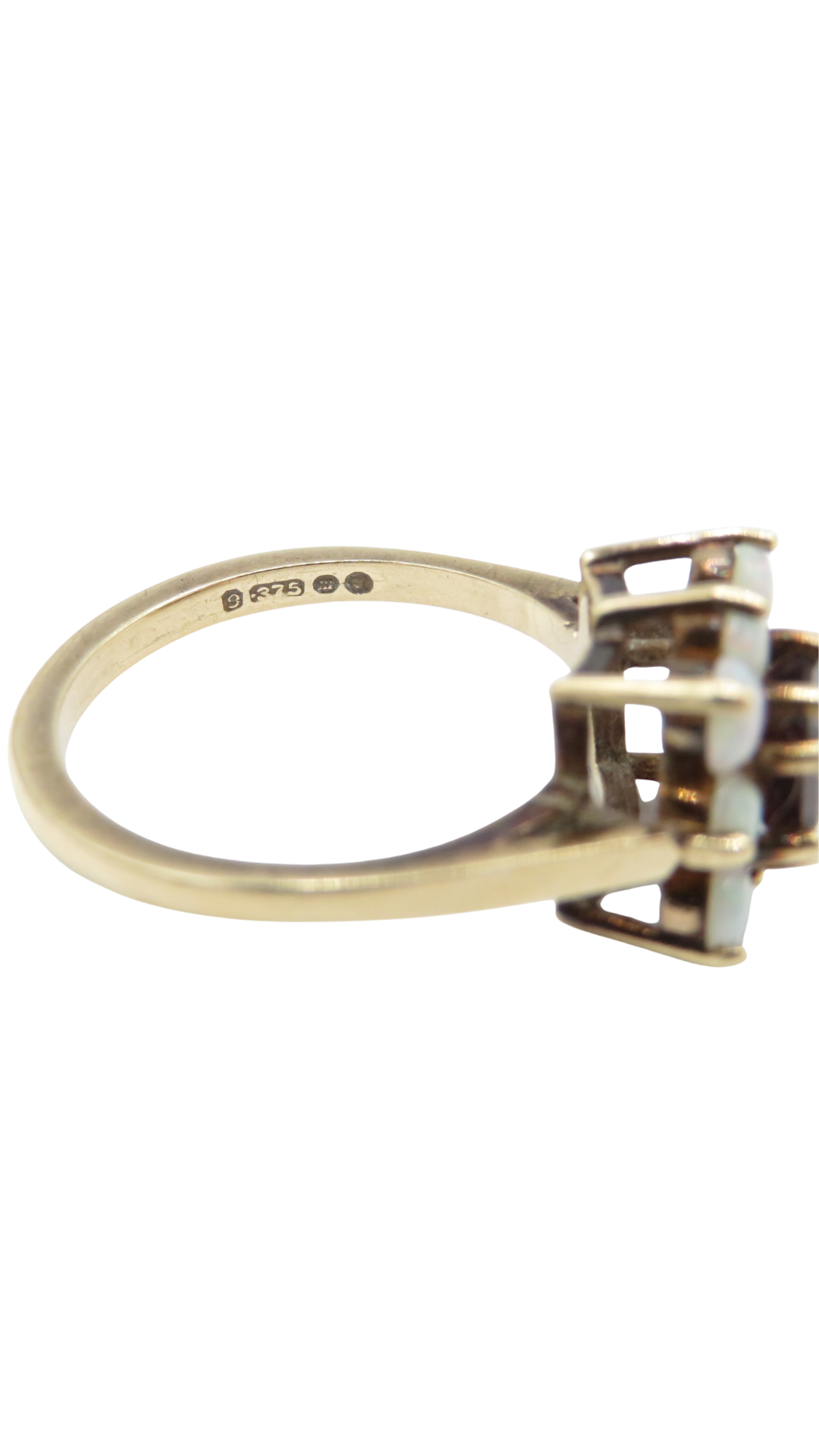 115 Opal Garnet Cocktail Ring