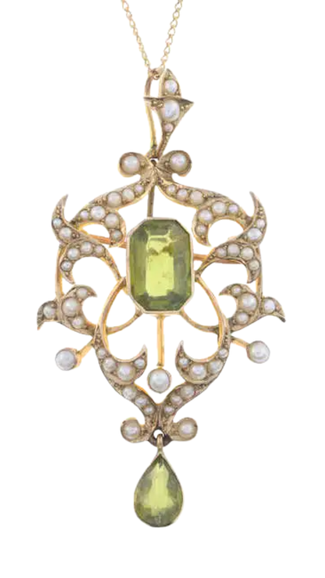 206 Peridot Pendant Necklace
