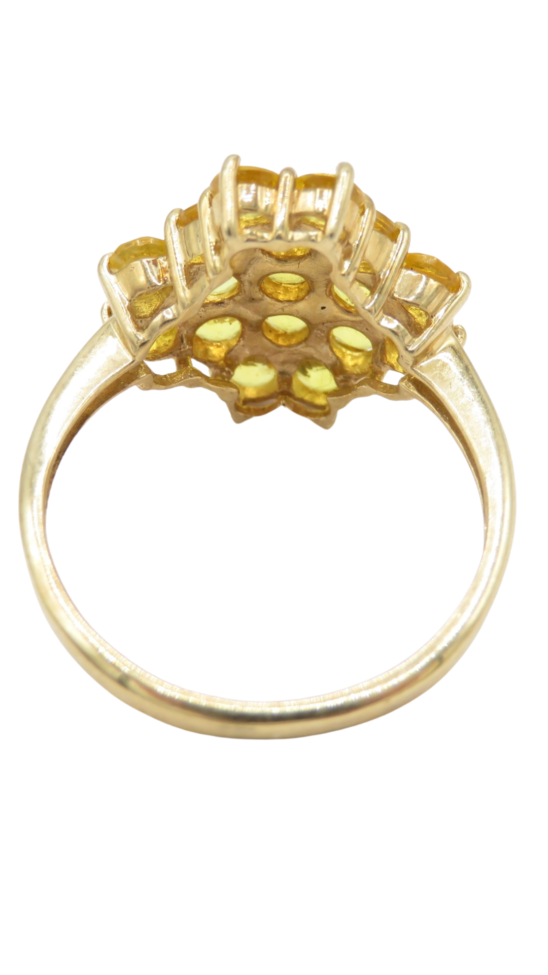 112 Yellow Sapphire Cocktail Ring