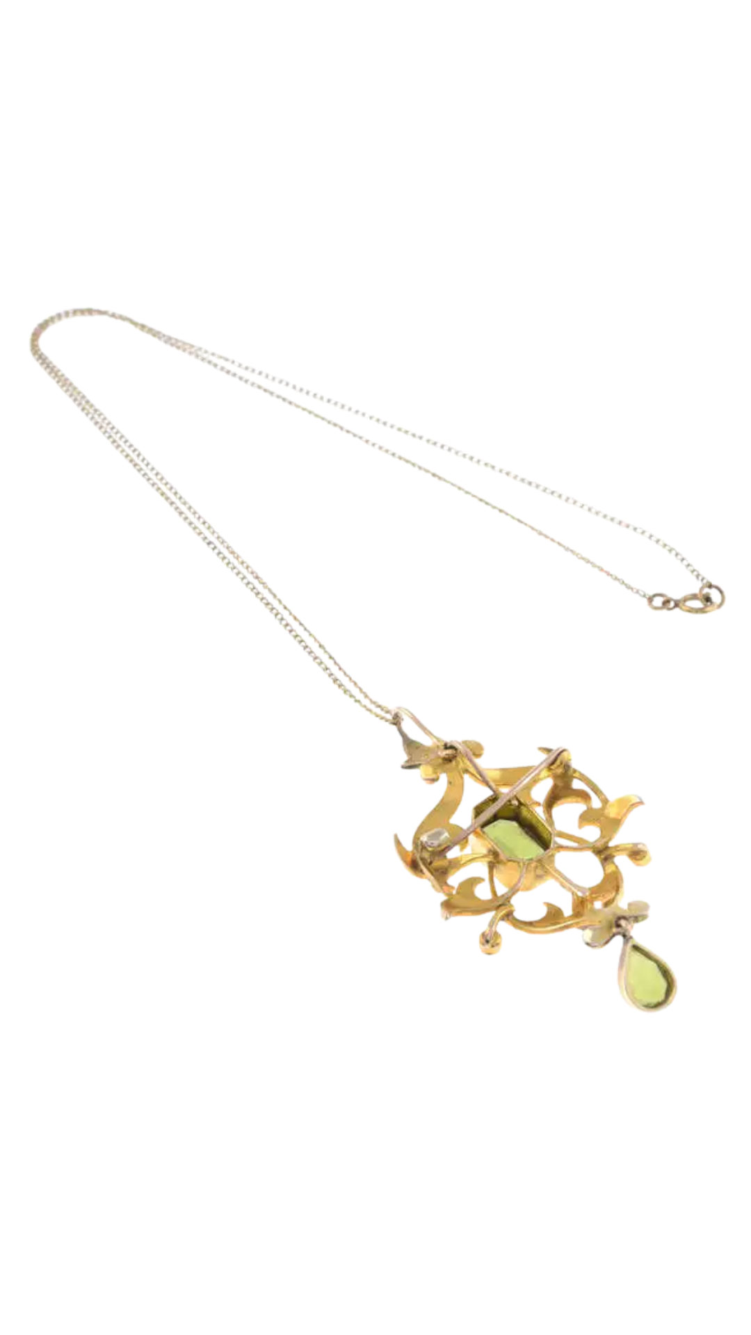 206 Peridot Pendant Necklace