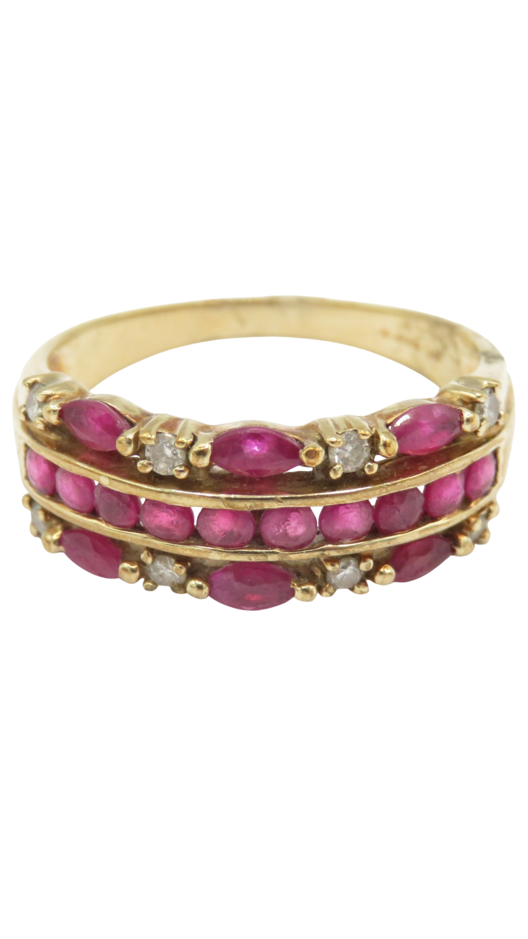 1 Ruby Diamond Dress Ring