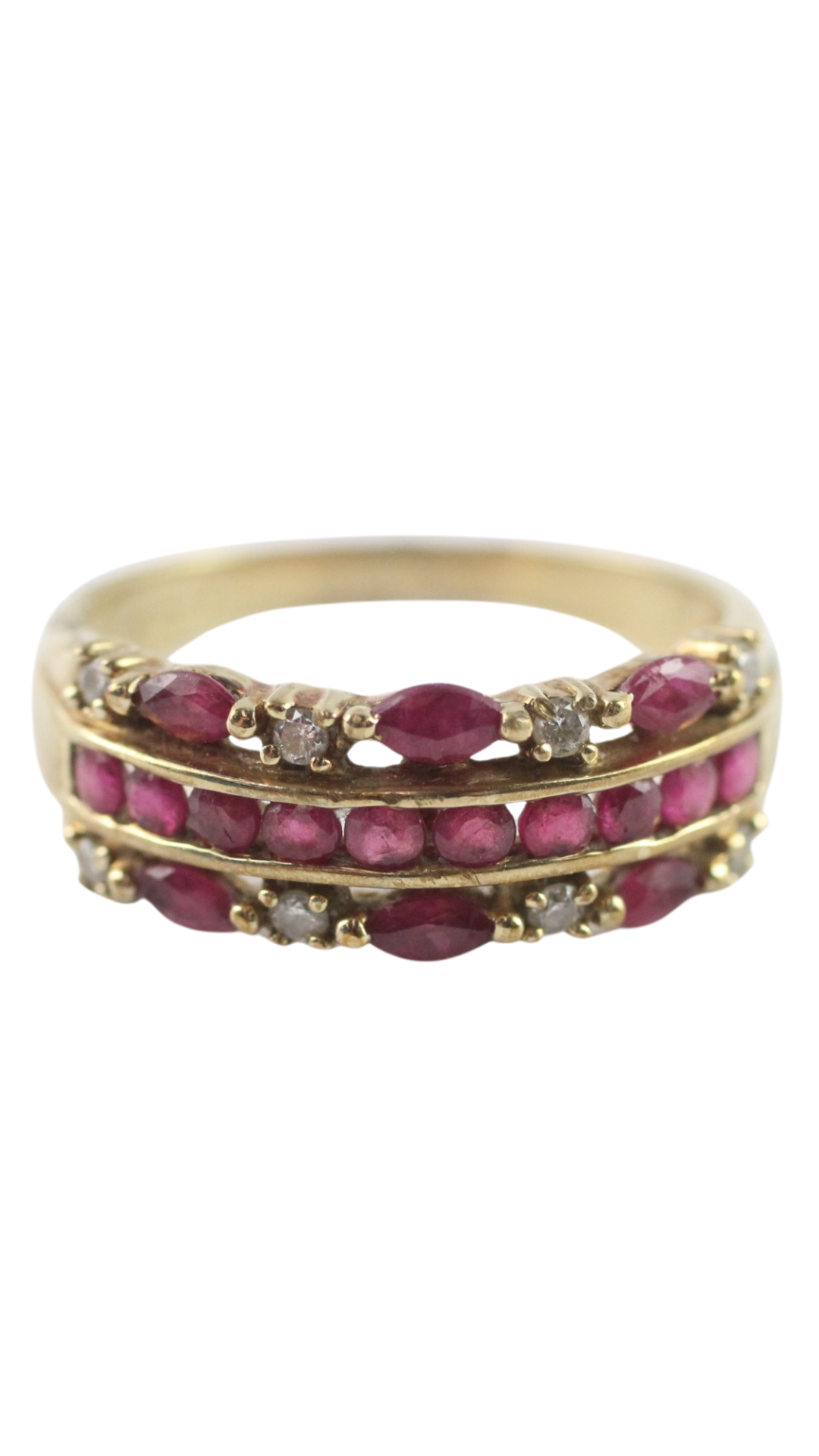 1 Ruby Diamond Dress Ring