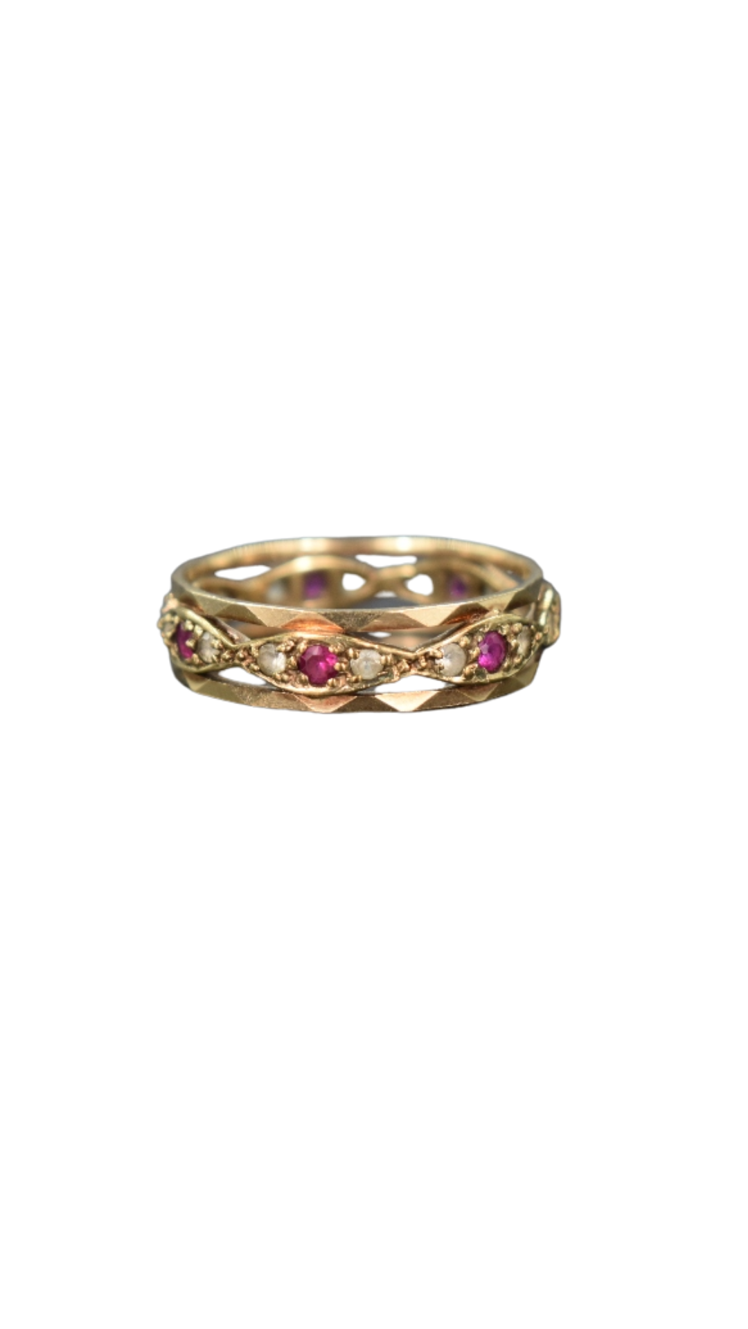 51 Ruby Zirconia Eternity Ring