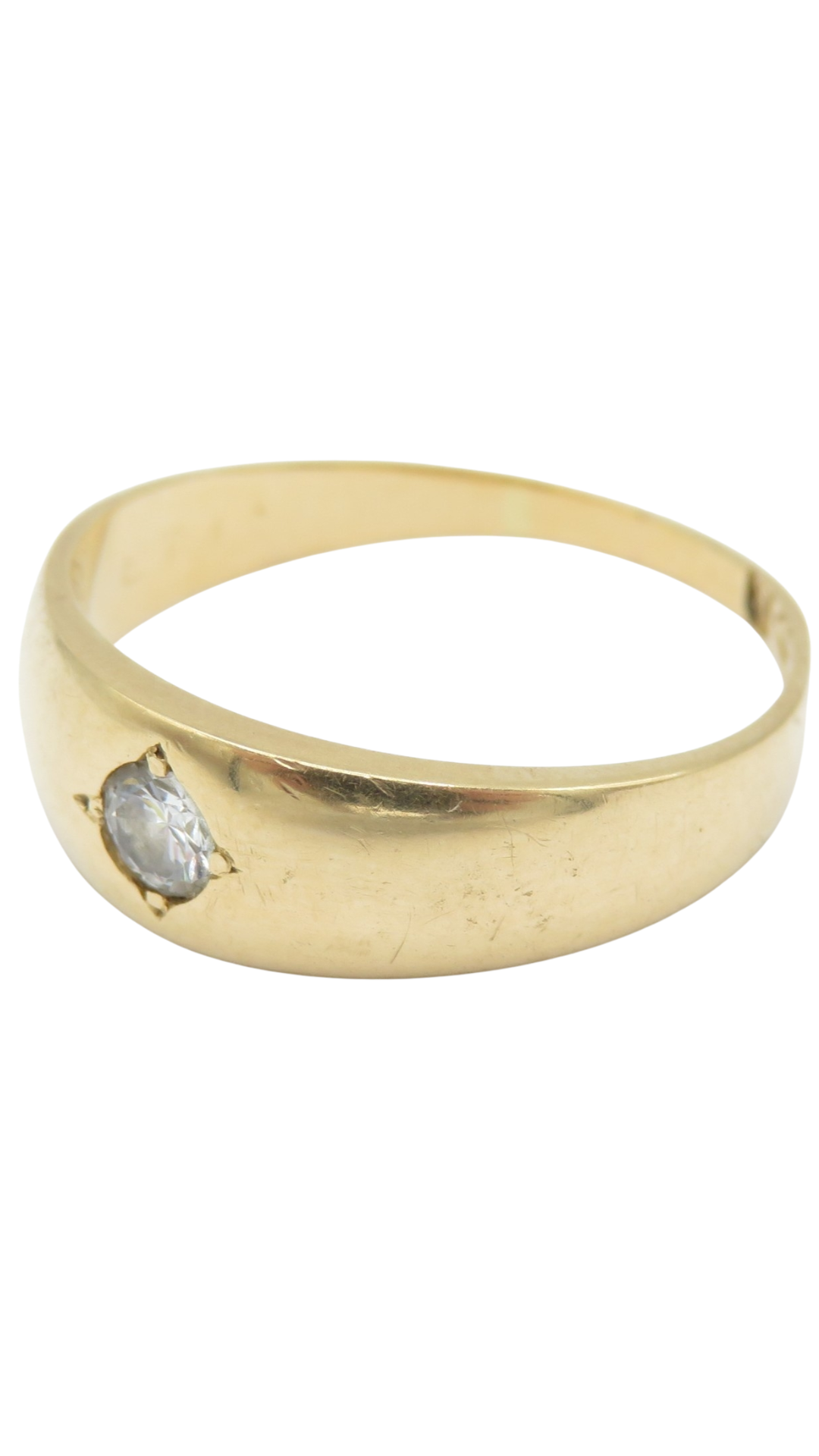 186 Gold Diamond Solitaire Ring