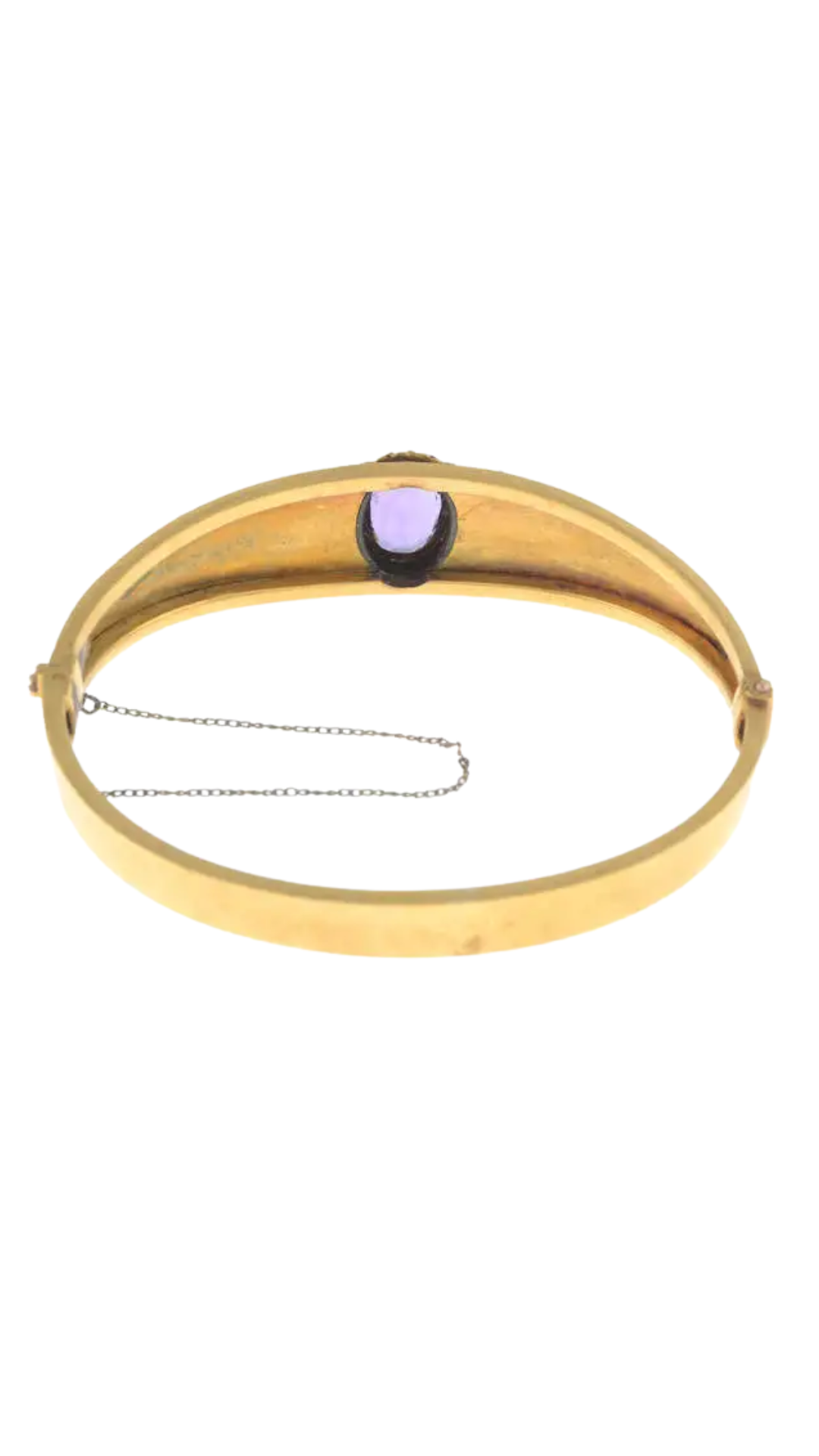 Amethyst Hinged Bangle