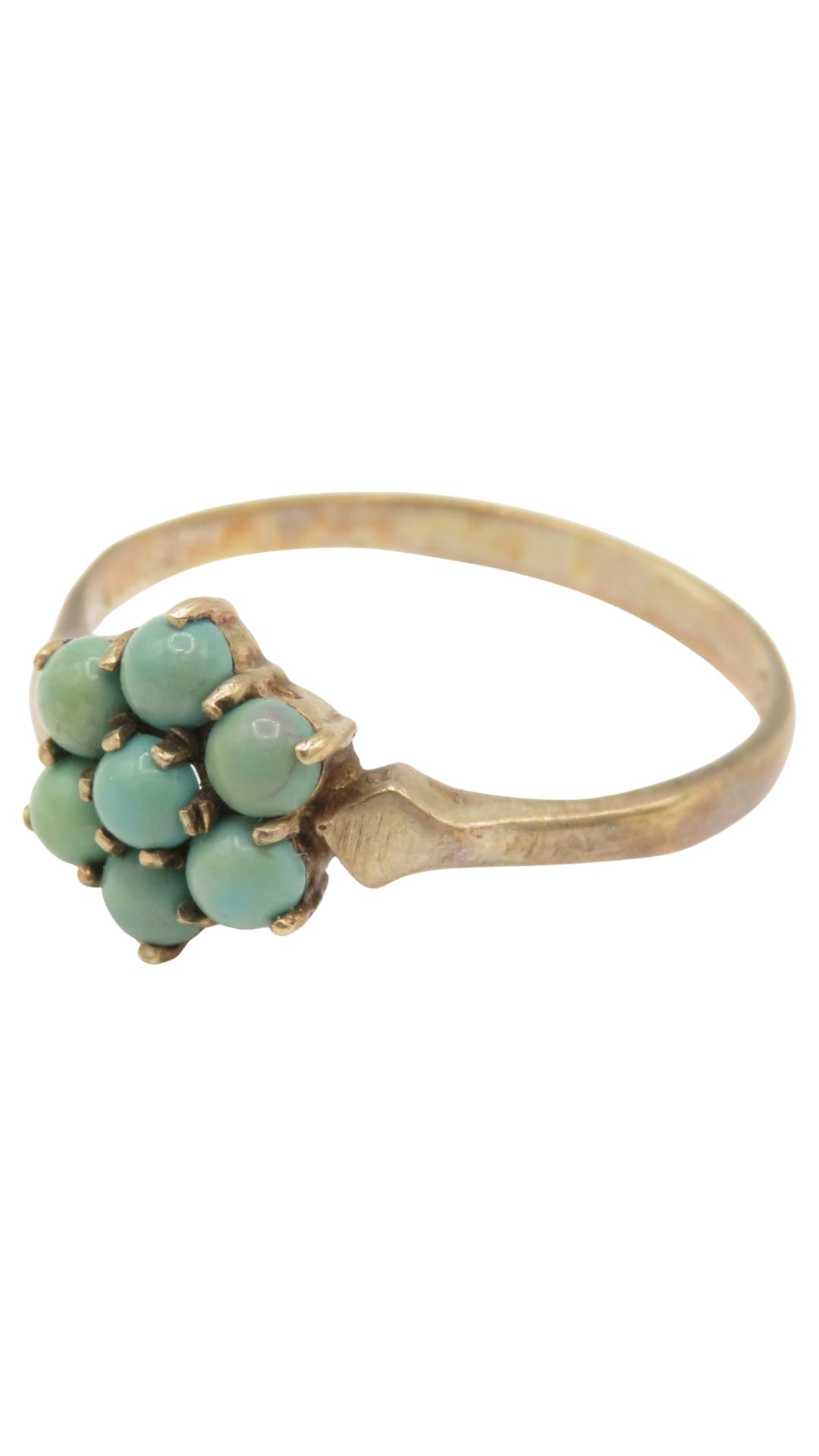 242 Turquoise Cluster Ring