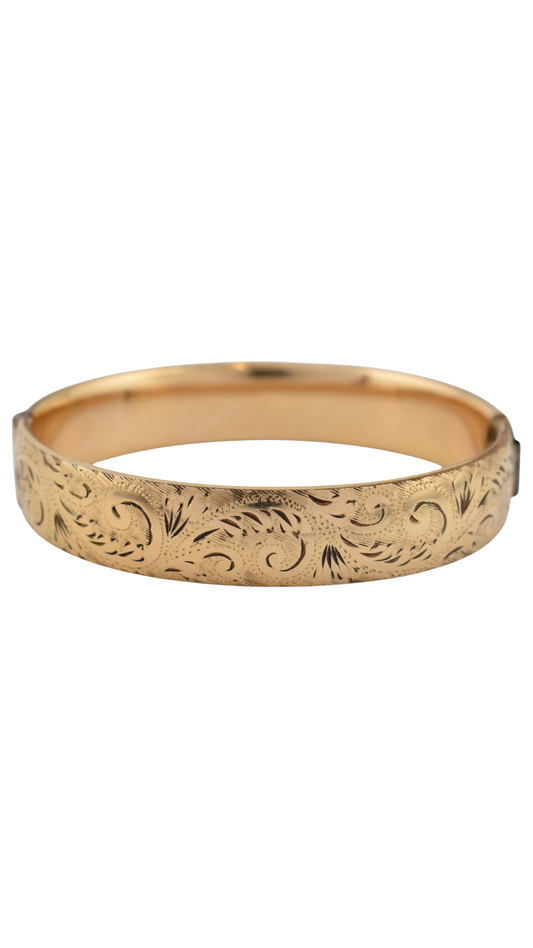 407 Gold Metal Core Bangle