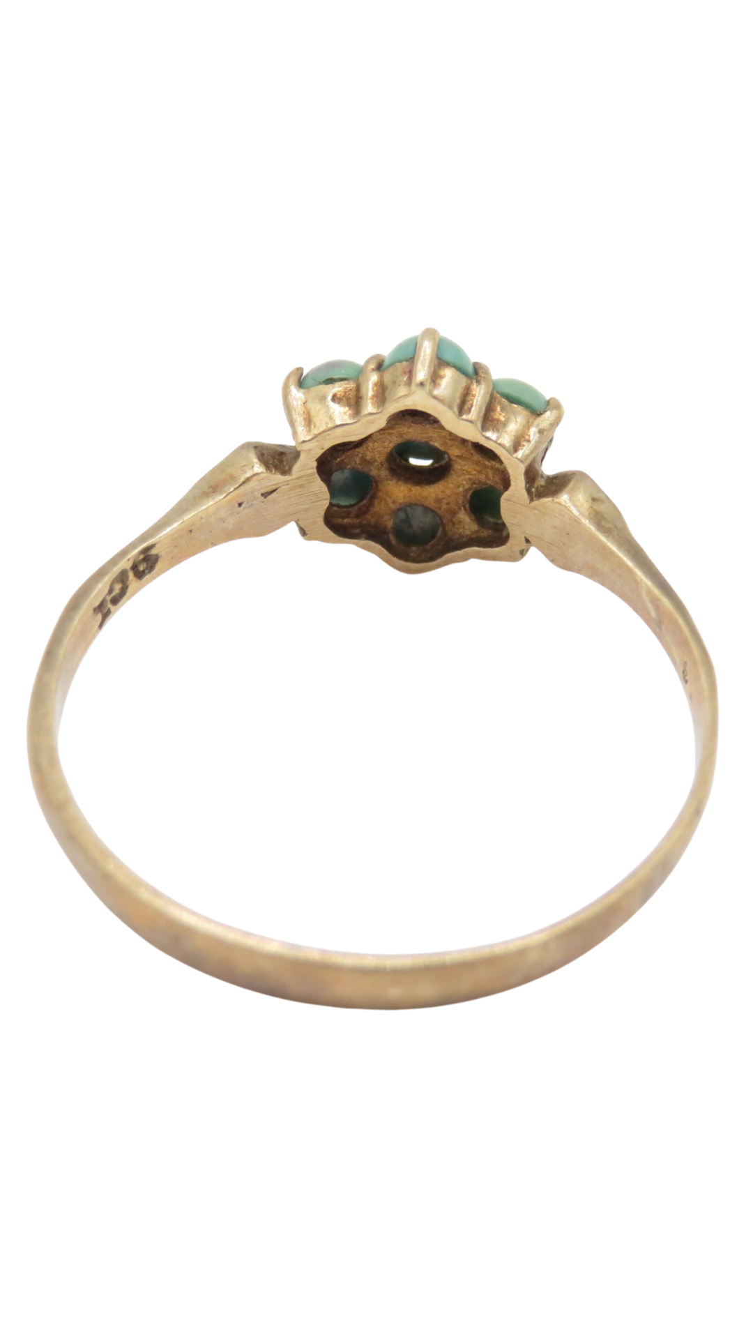 242 Turquoise Cluster Ring