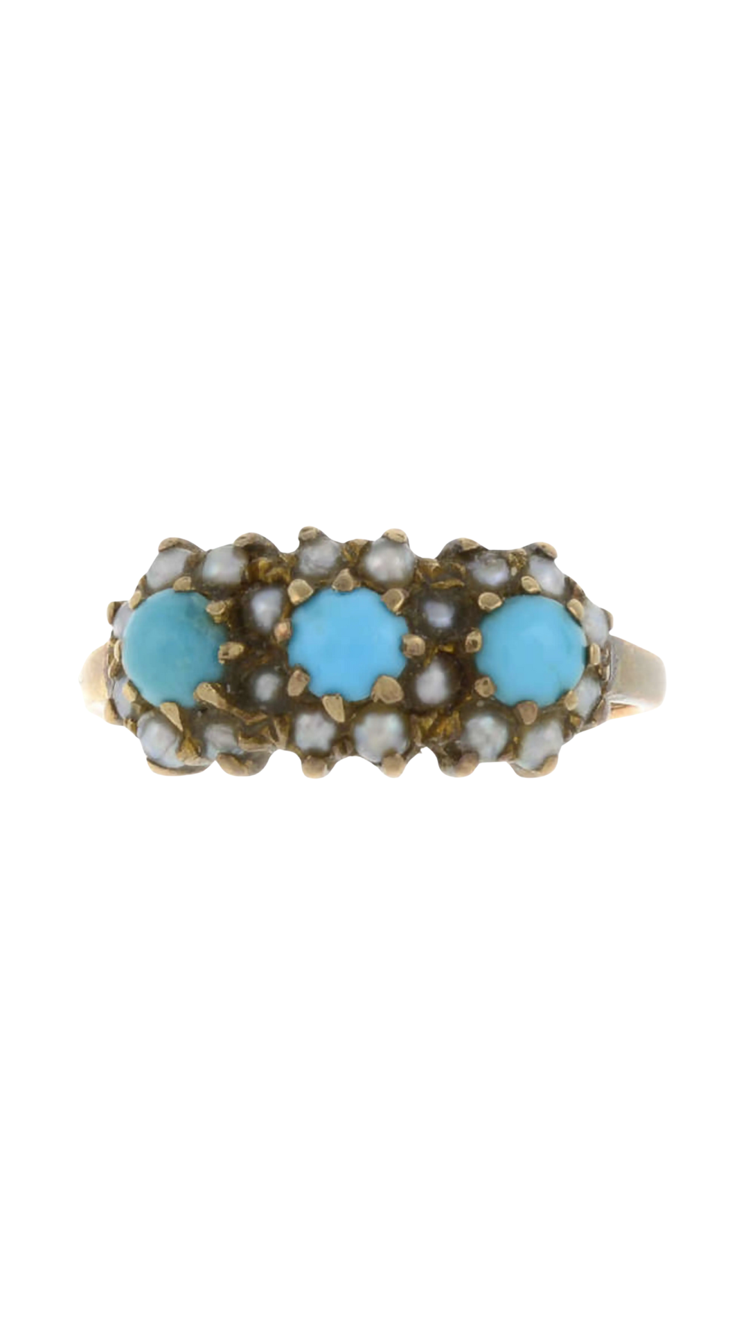 339 Turquoise Pearl Ring