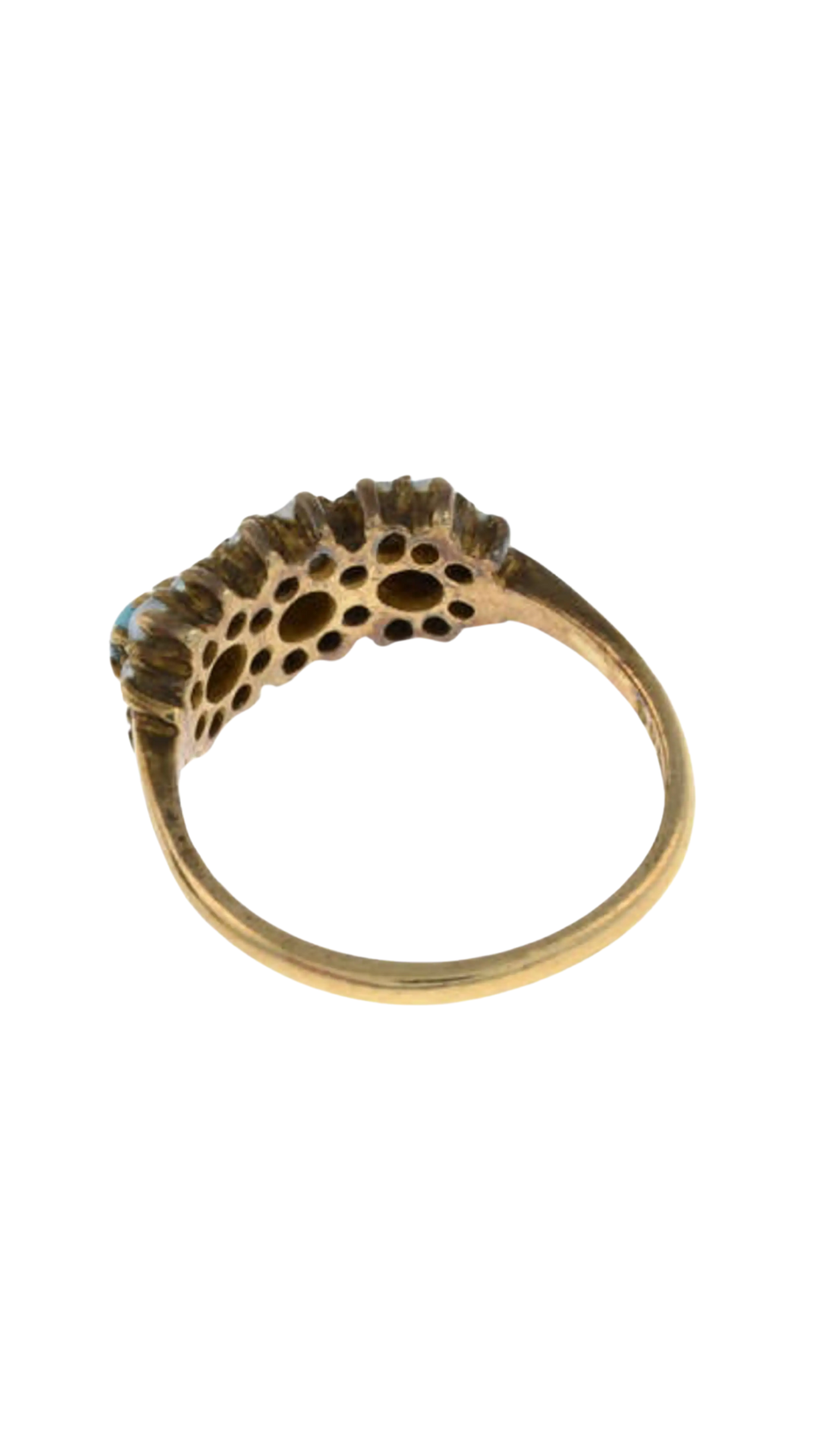 339 Turquoise Pearl Ring