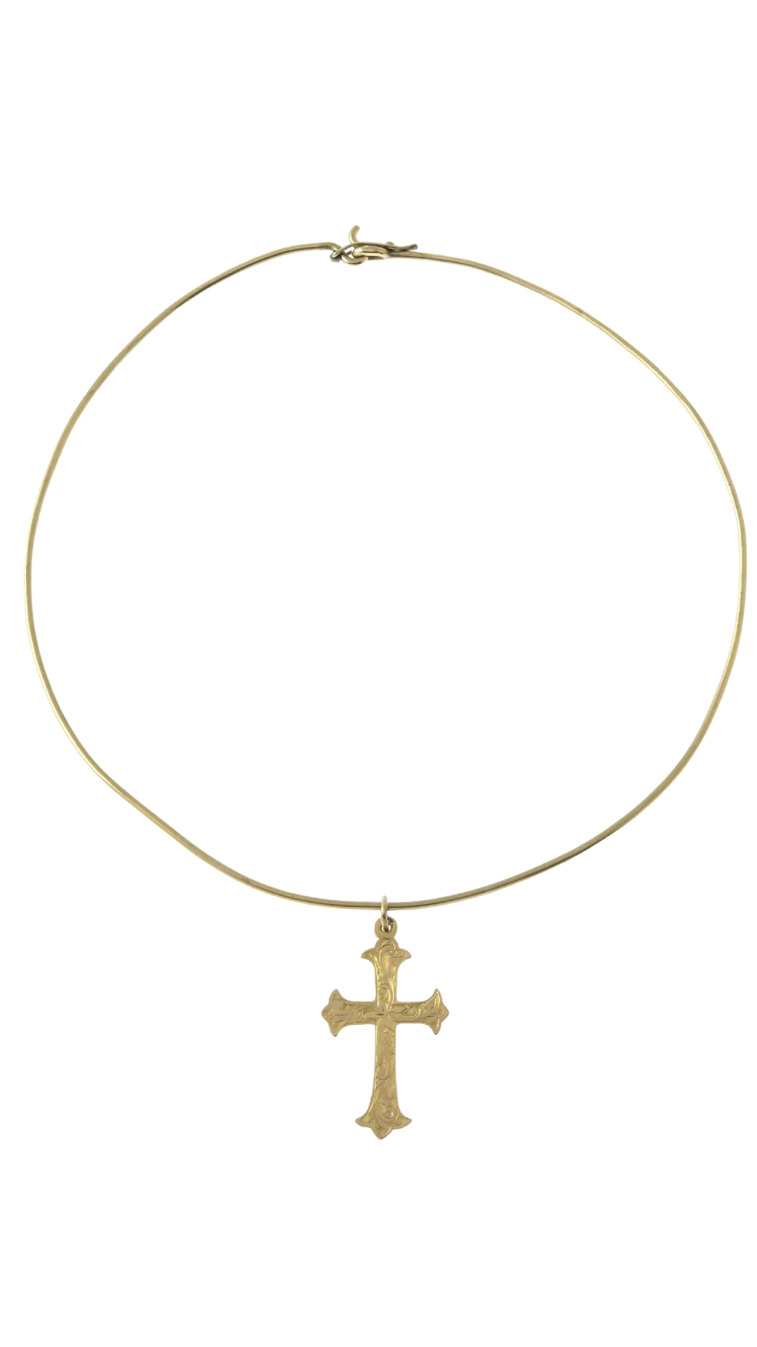 433 Gold Cross Necklace