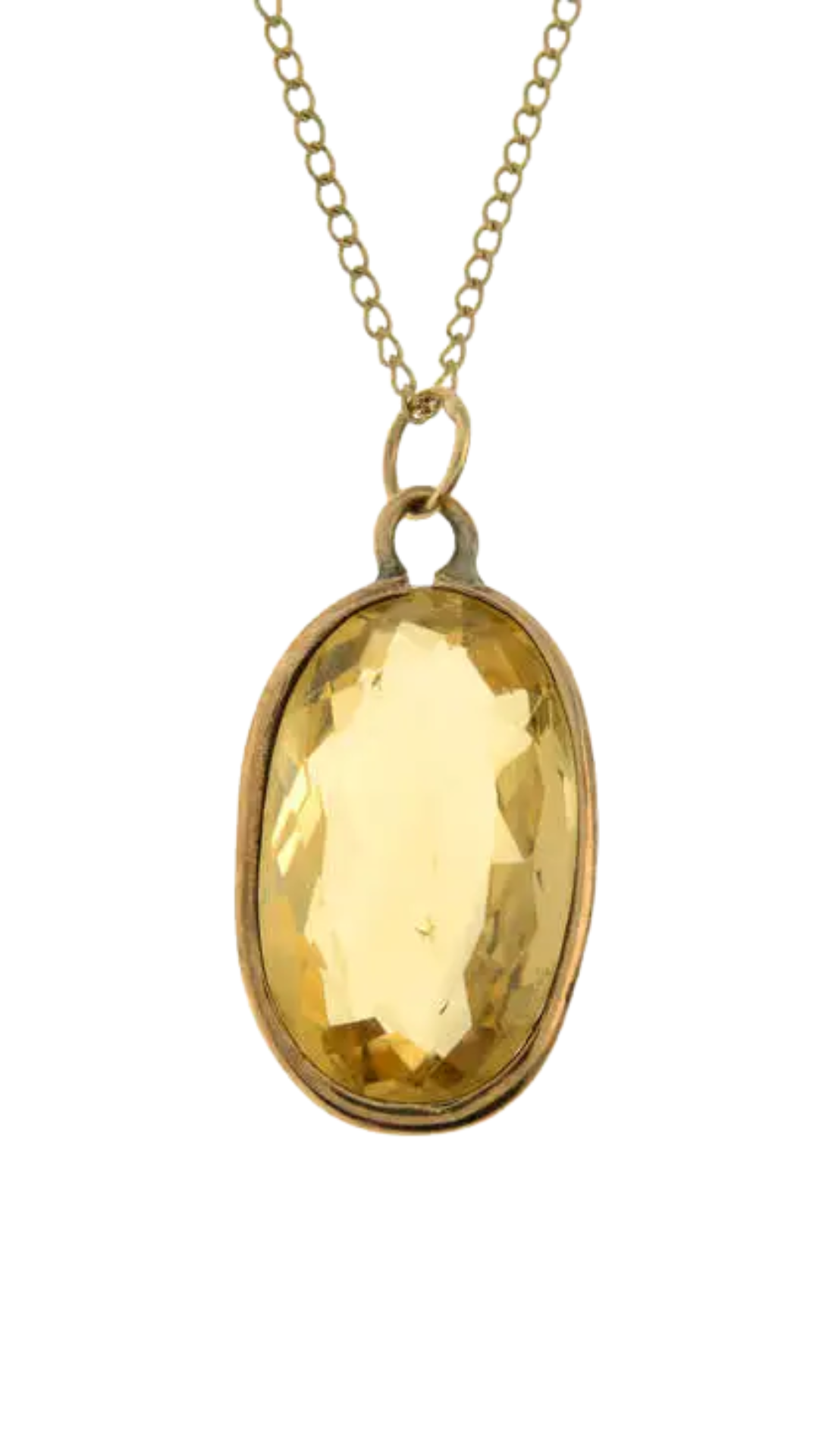 785 Citrine Pendant Necklace
