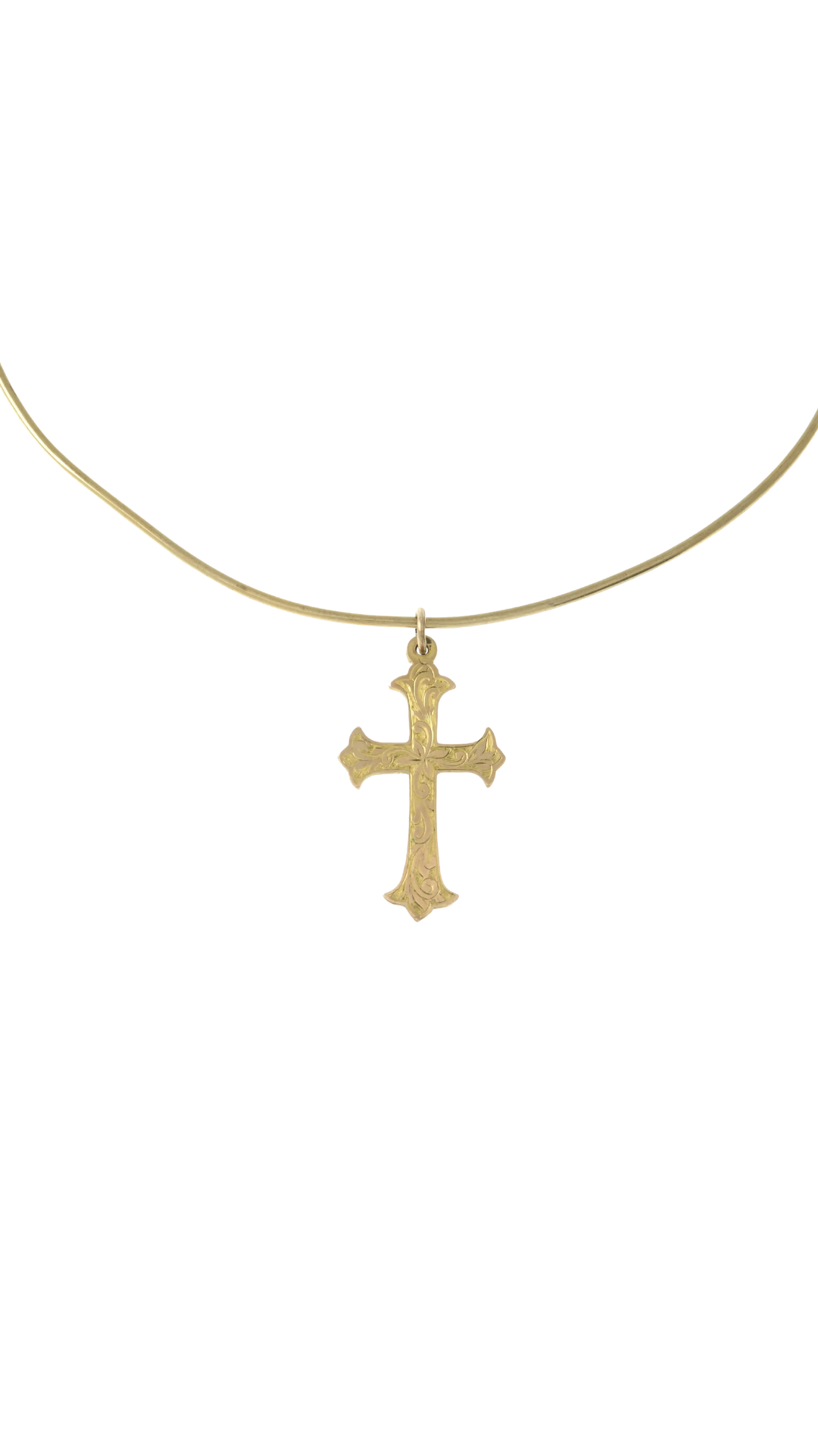 433 Gold Cross Necklace