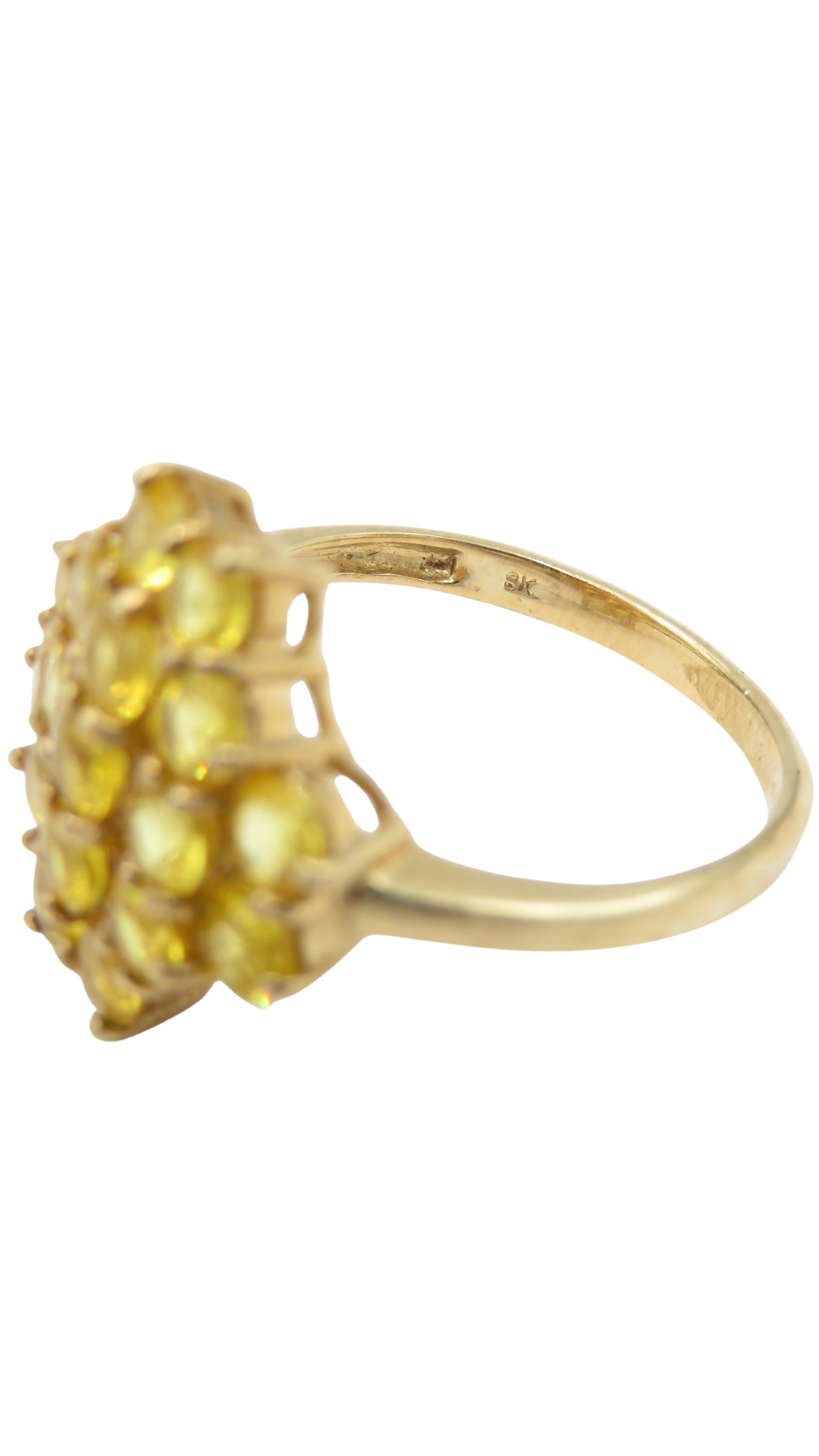 112 Yellow Sapphire Cocktail Ring