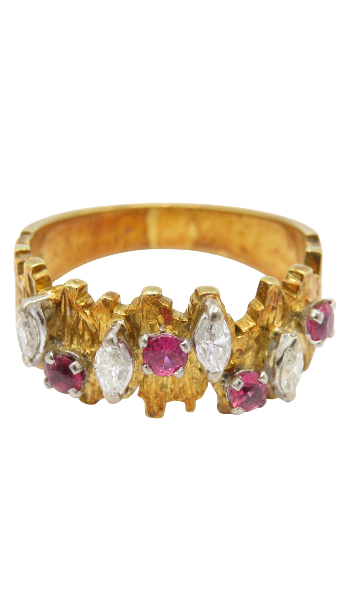 20 Marquise Cut Ruby Diamond Ring