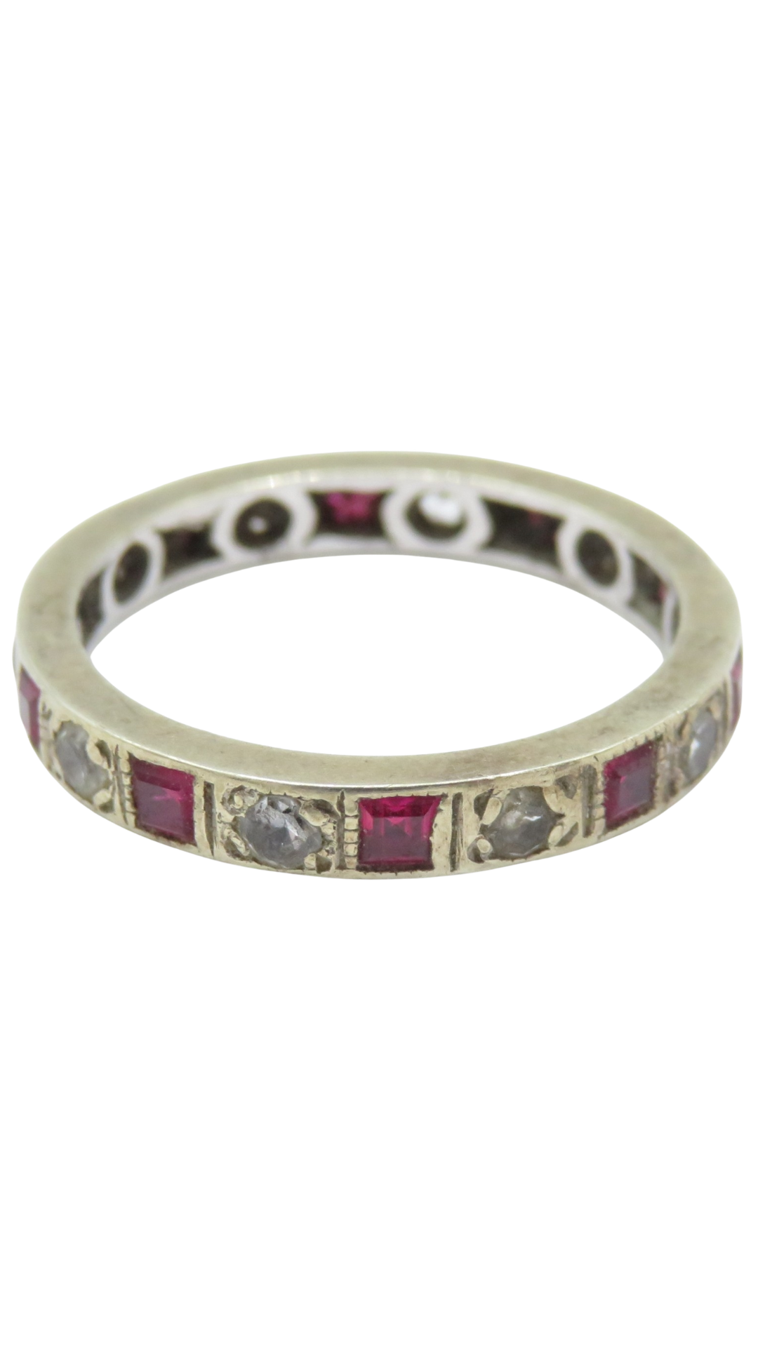 147 Diamond Ruby Eternity Ring