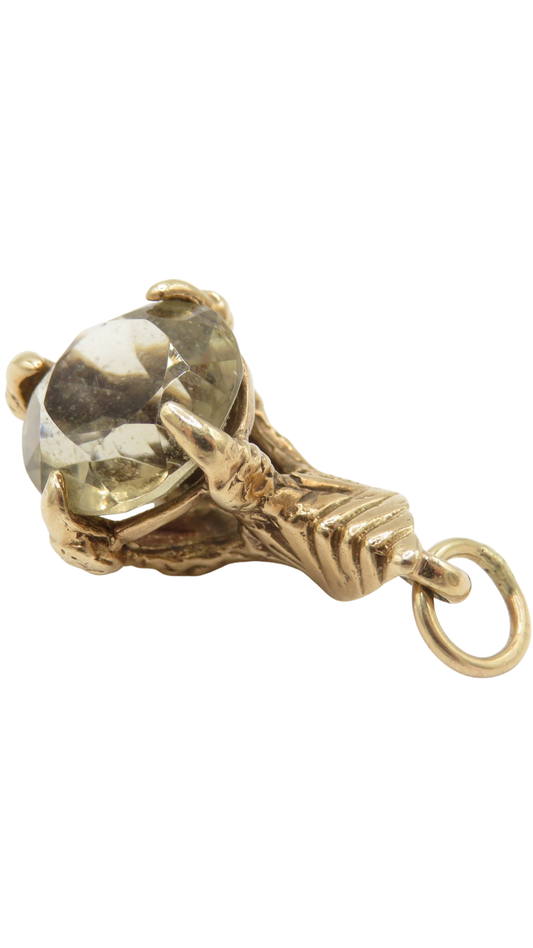 64 Smoky Quartz Claw Pendant
