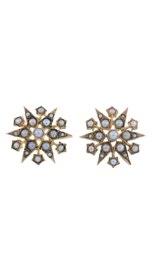 669 Seed Pearl Earrings