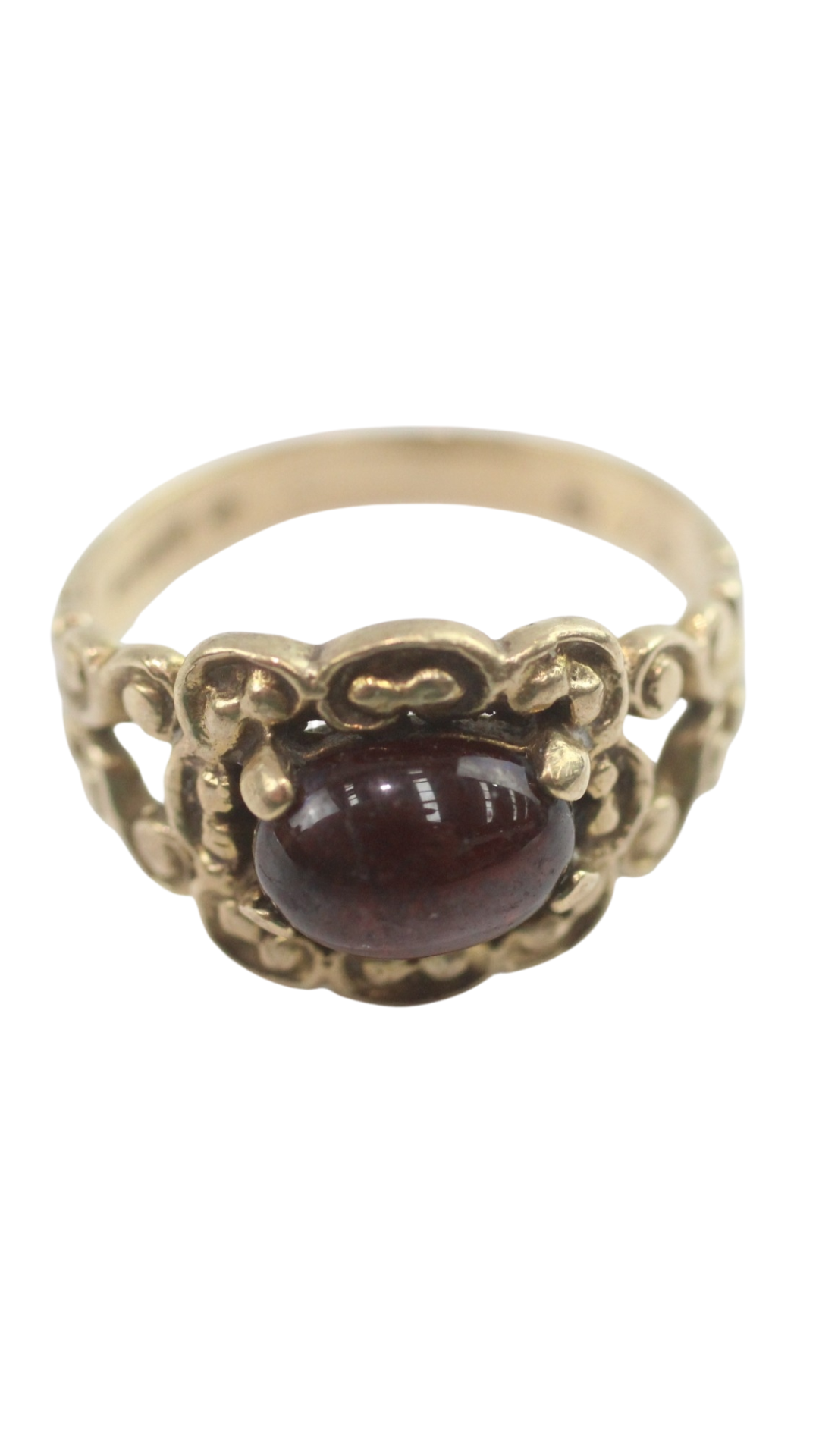 94 Gold Garnet Dress Ring