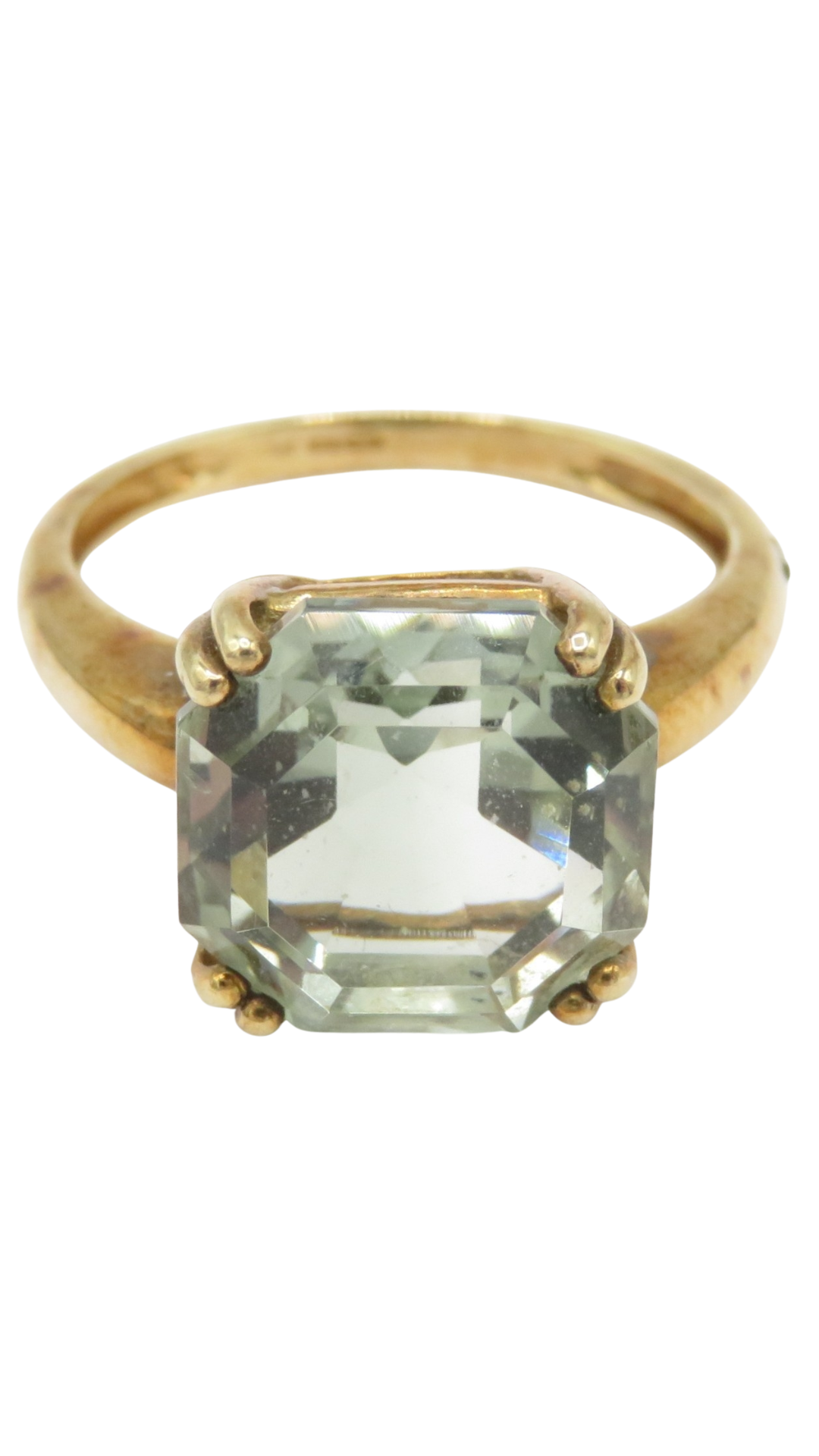 60 Prasiolite Solitaire Ring