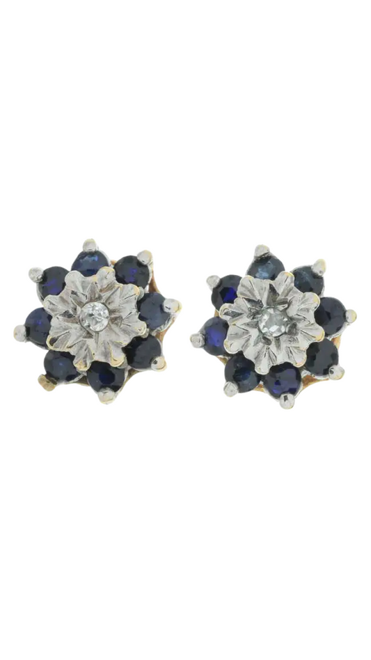 277 Sapphire Diamond Earrings