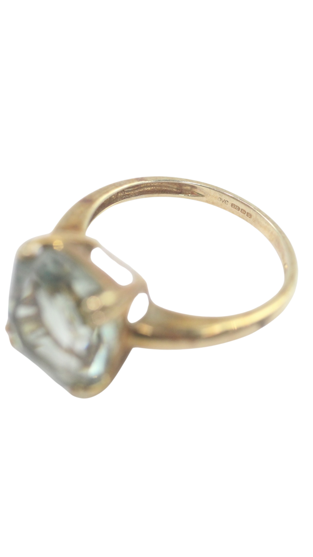 60 Prasiolite Solitaire Ring