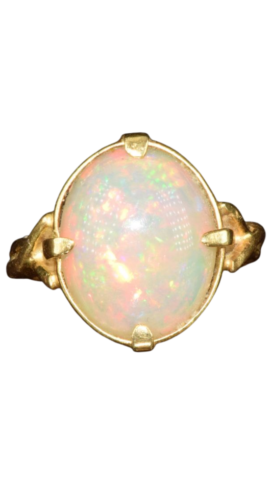 516 Opal Cabochon Ring