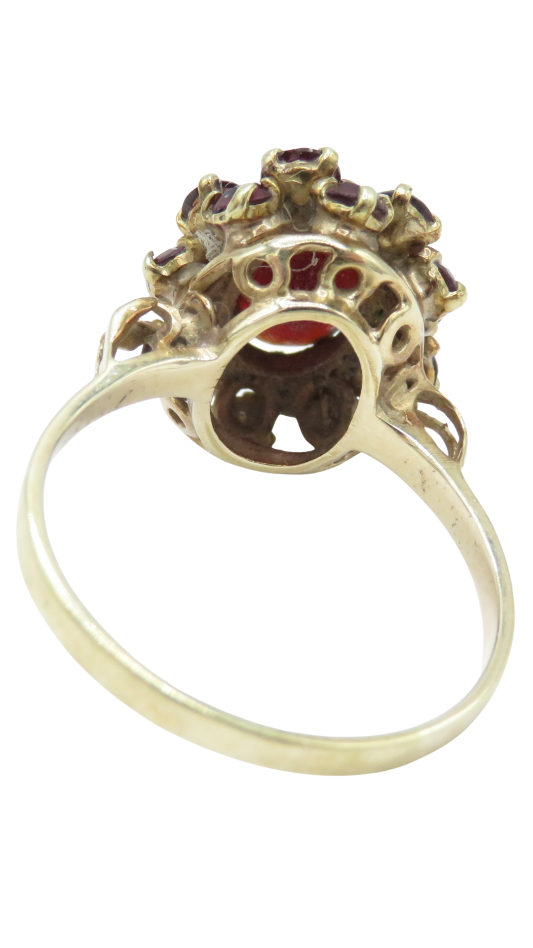 49 Garnet Halo Ring