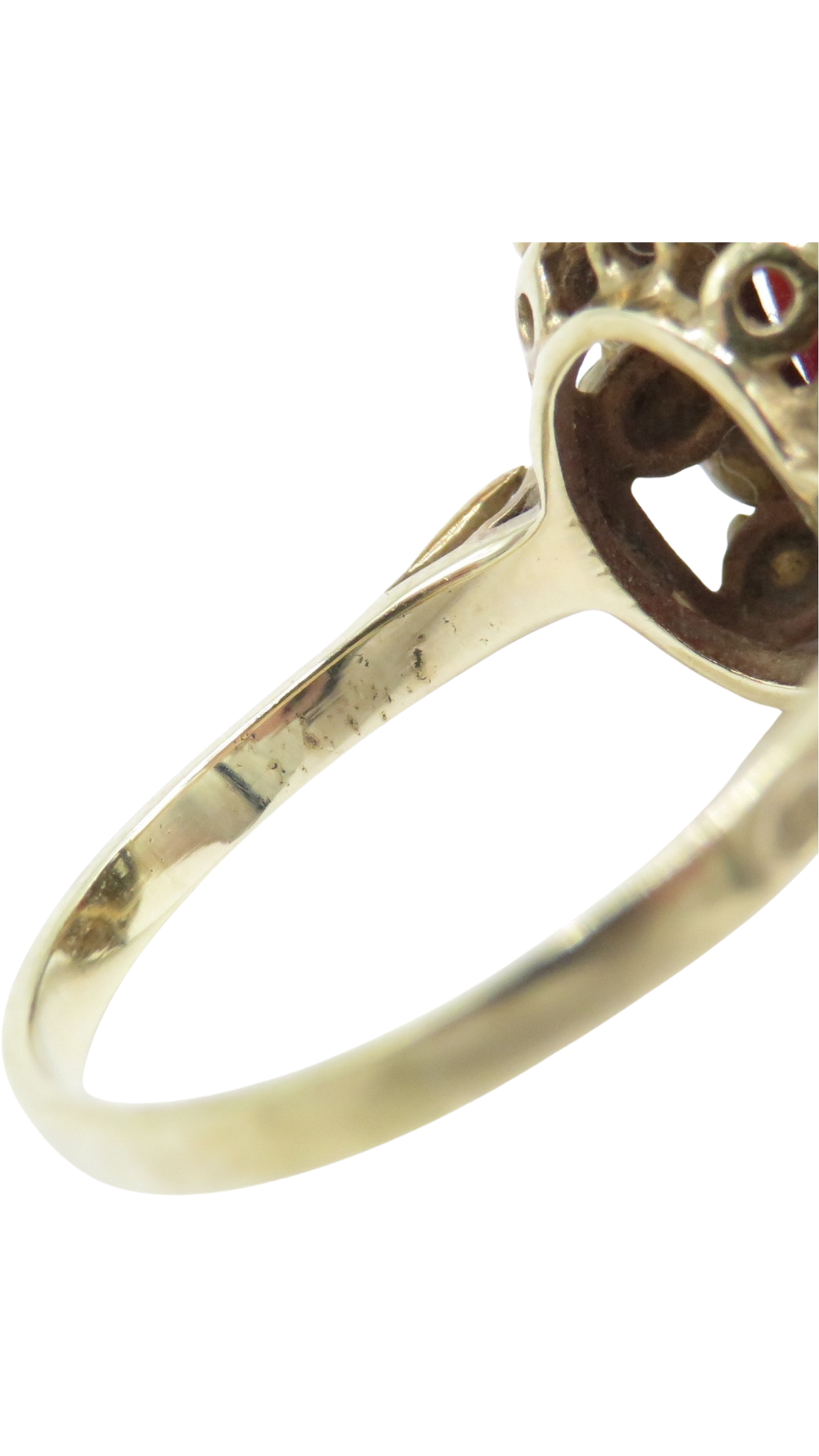 49 Garnet Halo Ring