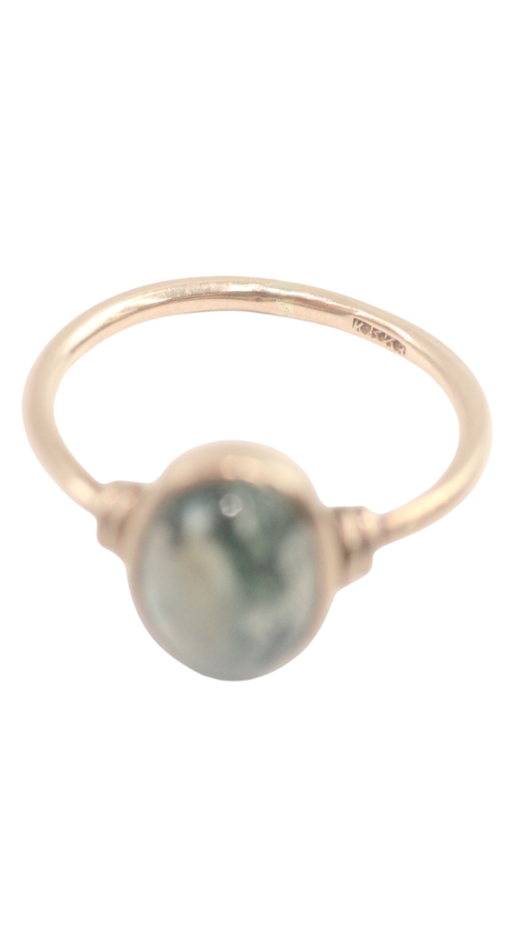 22 Moss Agate Ring