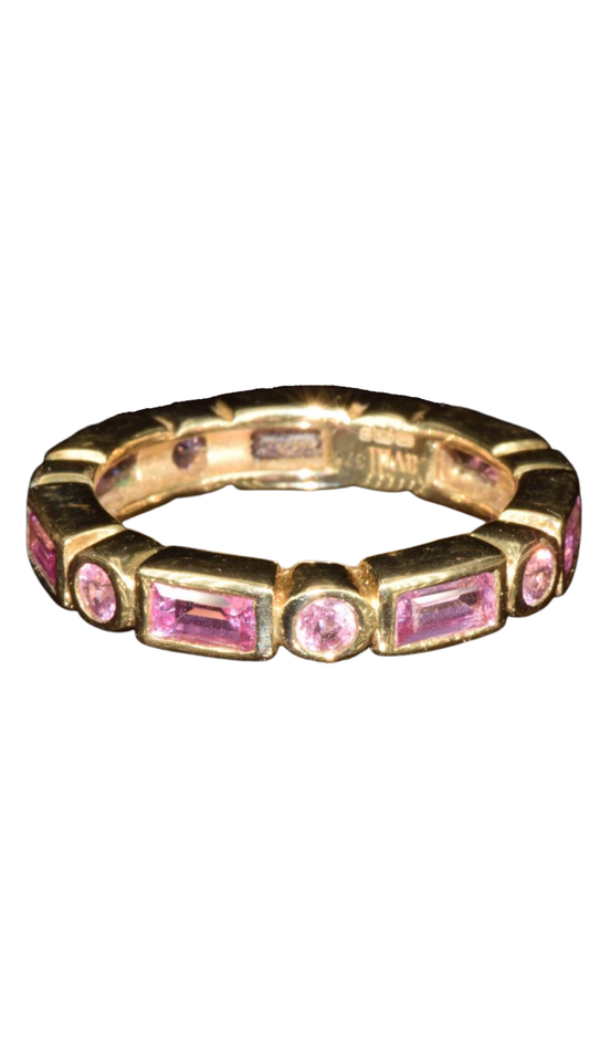 649 Pink Sapphire Eternity Ring
