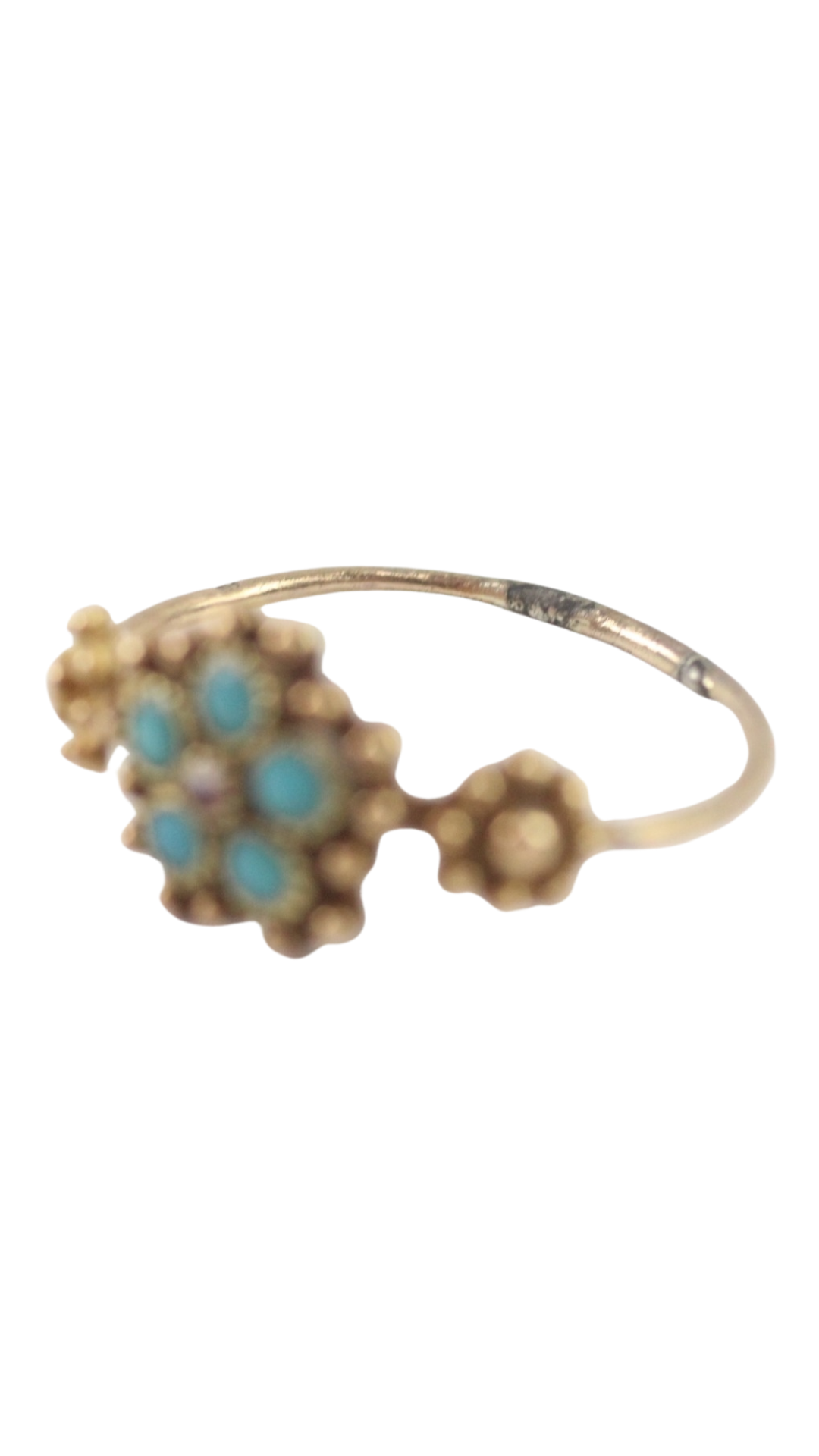 95 Turquoise & Ruby Ring