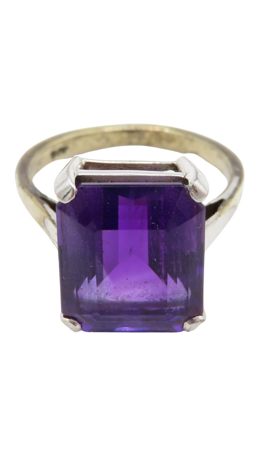 184 Step Cut Amethyst Ring