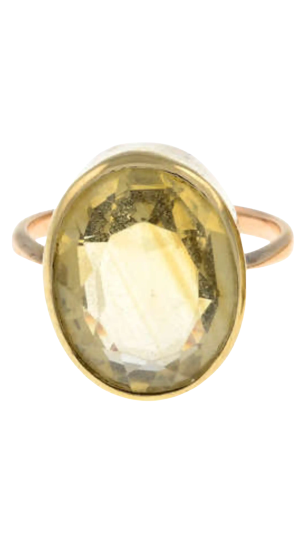 340 Citrine Single Stone Ring