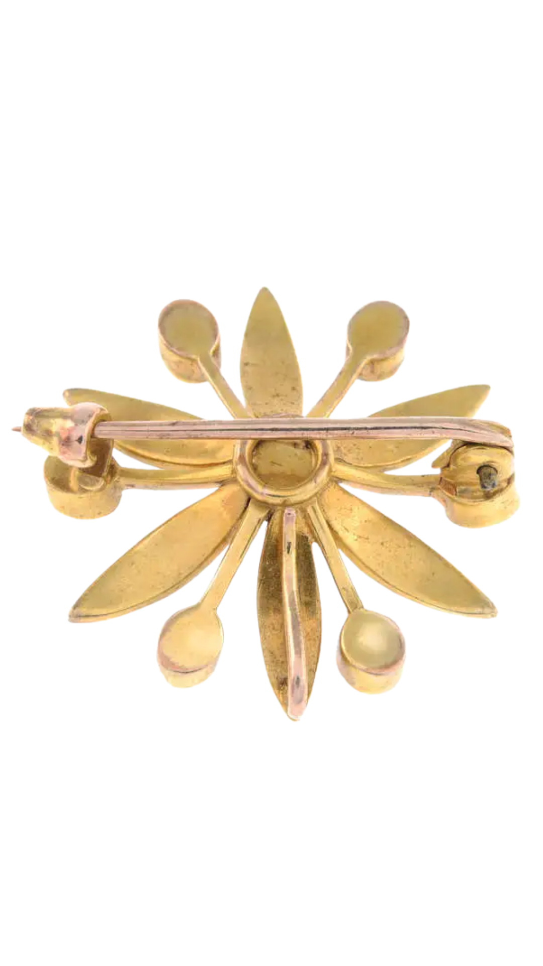 790 Gold Turquoise Brooch