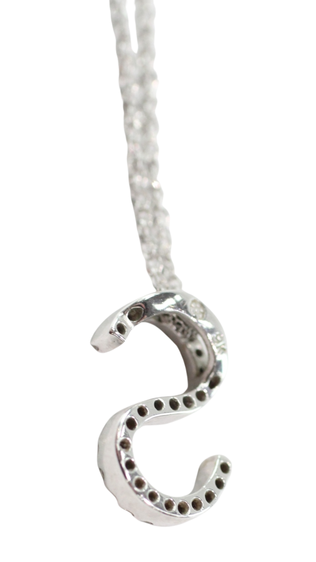 36 S Diamond Pendant Necklace