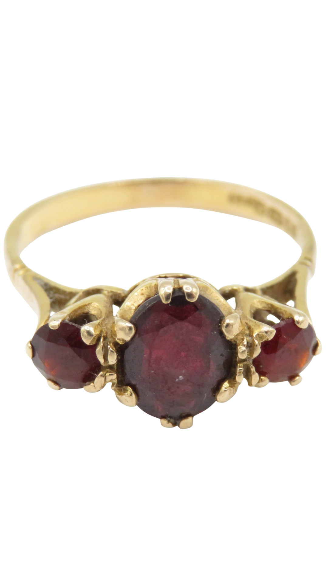 150 Garnet Trilogy Ring