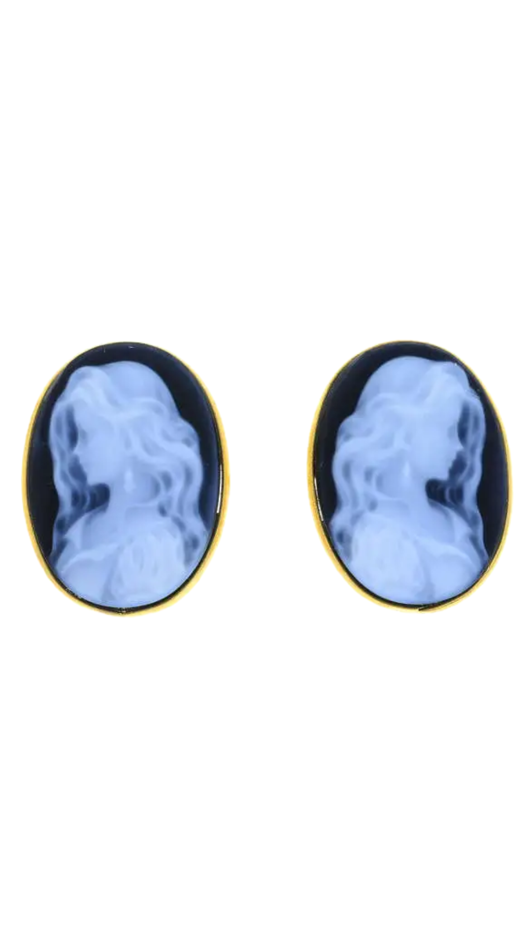682 Portrait Cameo Earrings