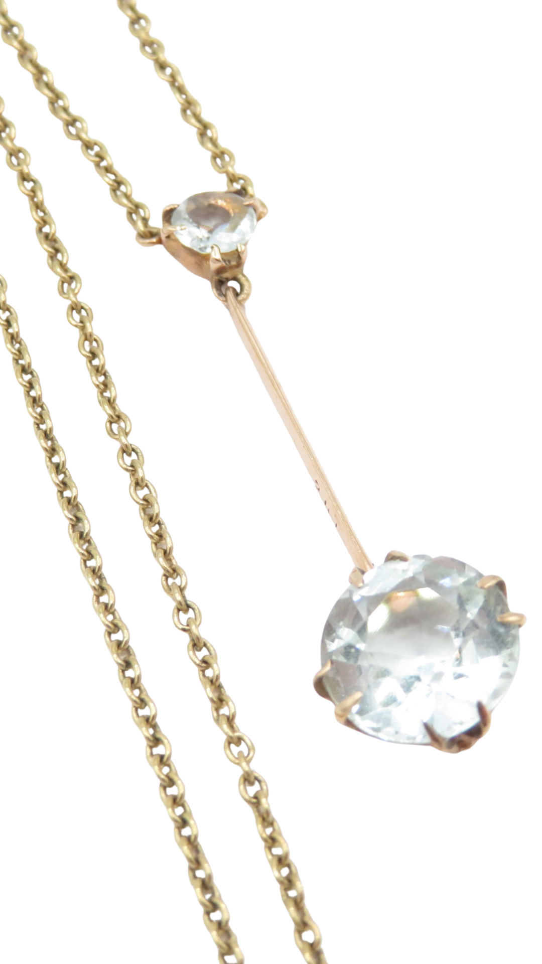 64 Aquamarine Pendant Necklace