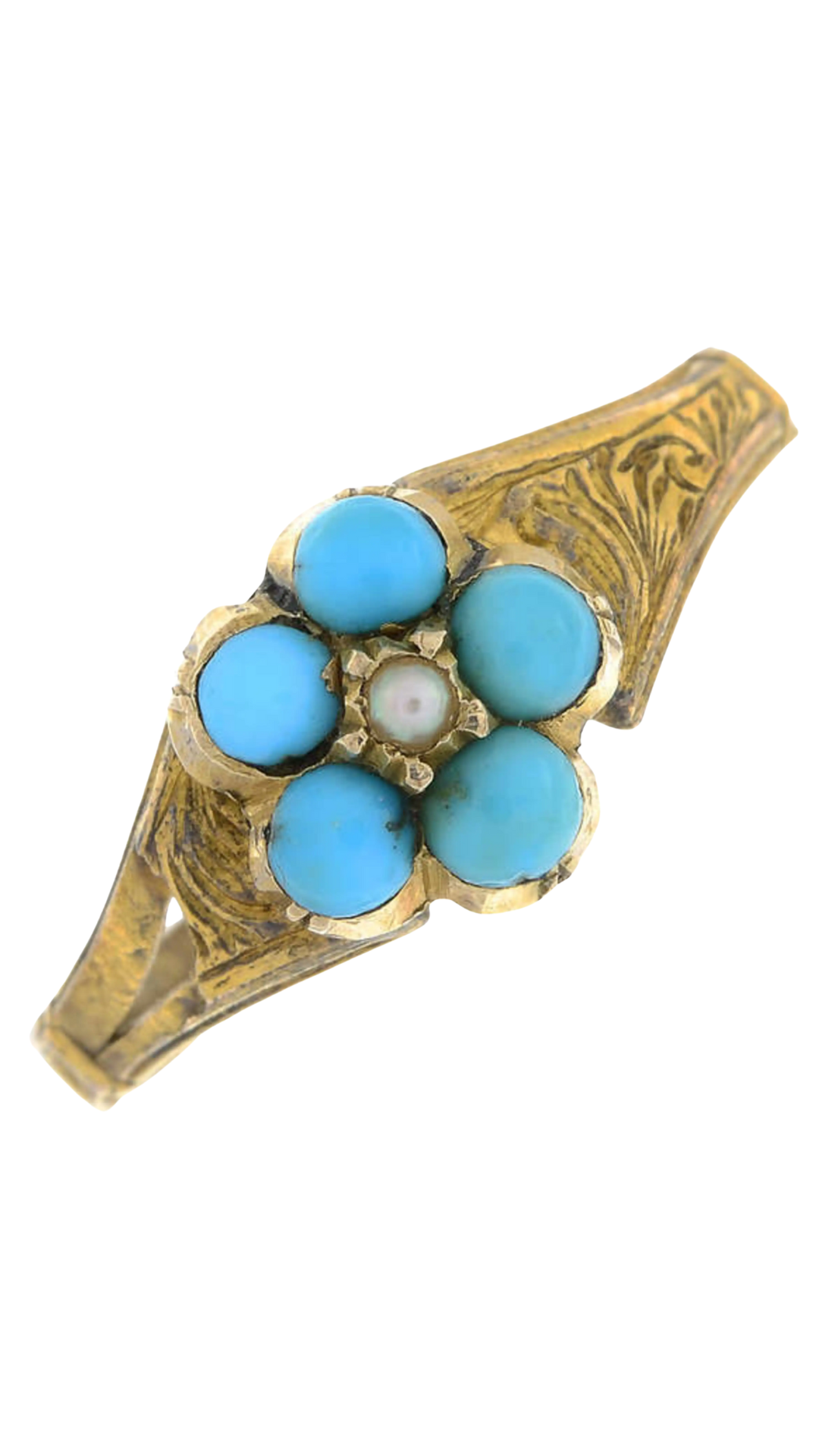 884 Pearl Turquoise Ring