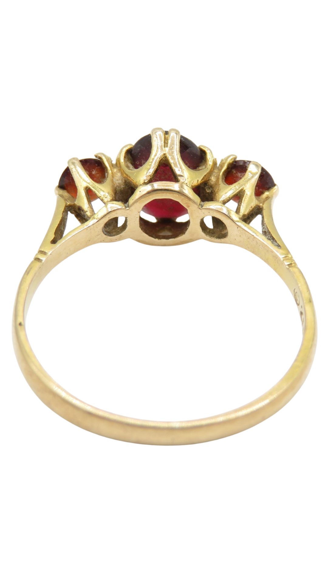 150 Garnet Trilogy Ring