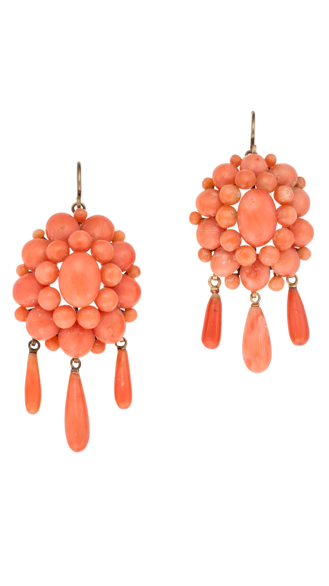 129 Coral Drop Earrings