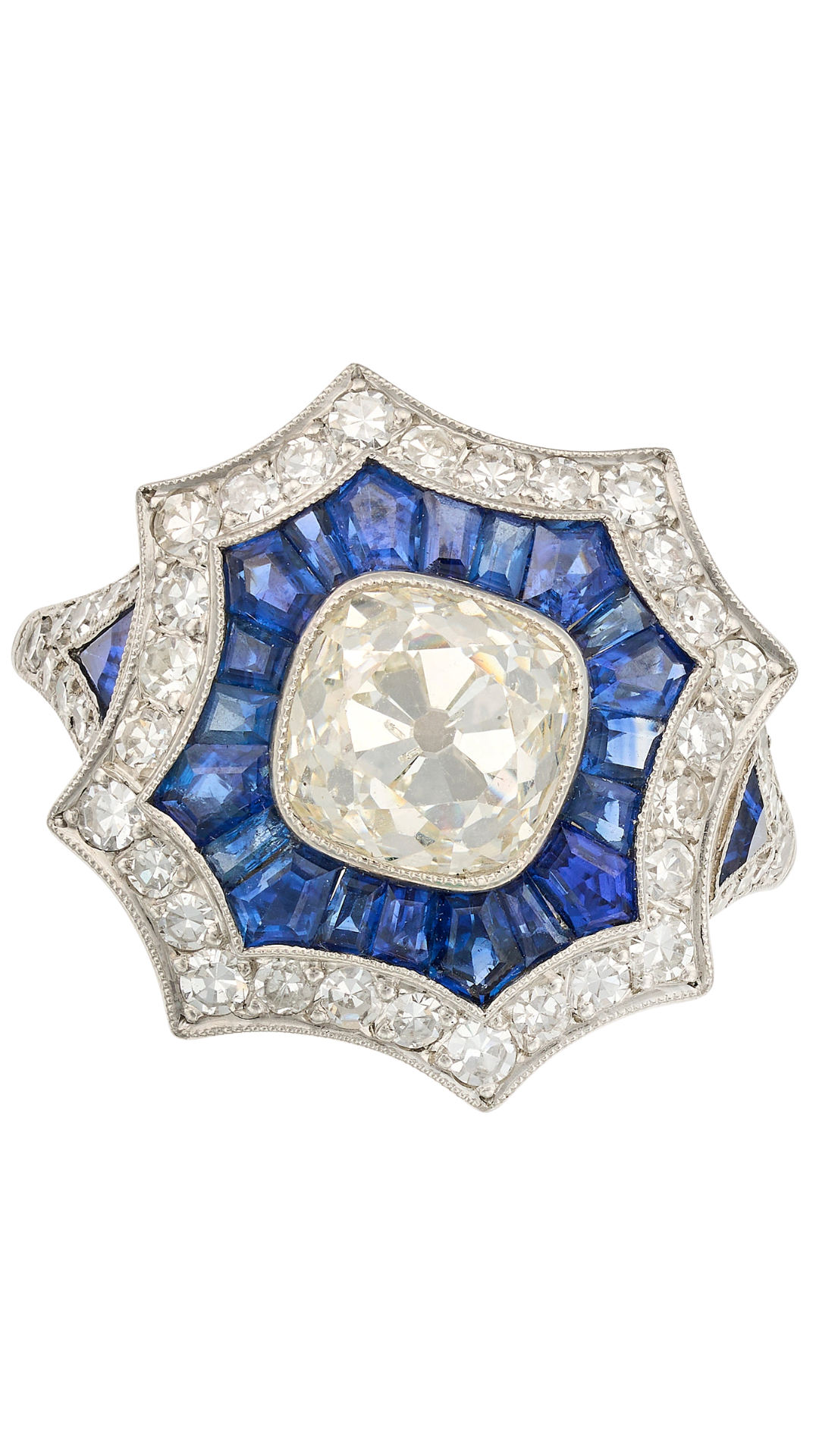 110 Diamond & Sapphire Dress Ring