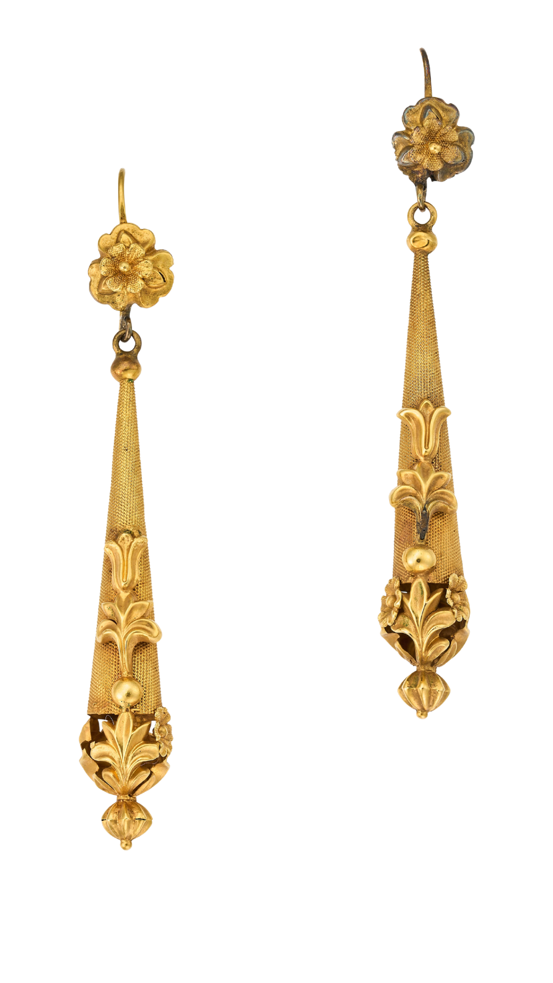 103 Victorian Gold Drop Earrings