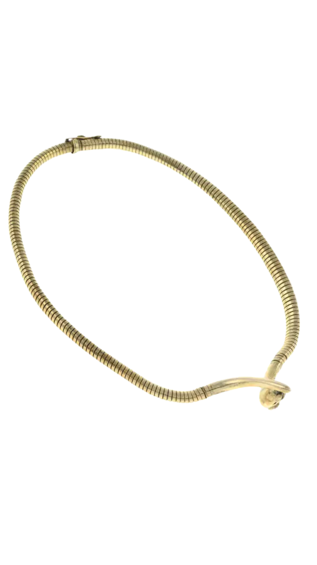 867 Gold Ruby Snake Necklace