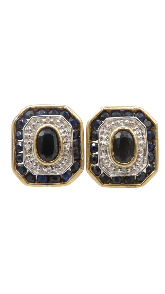 259 Sapphire Diamond Studs
