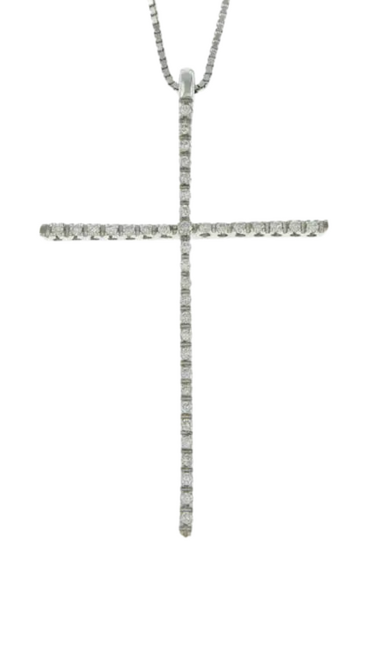 852 Diamond Cross Pendant Necklace